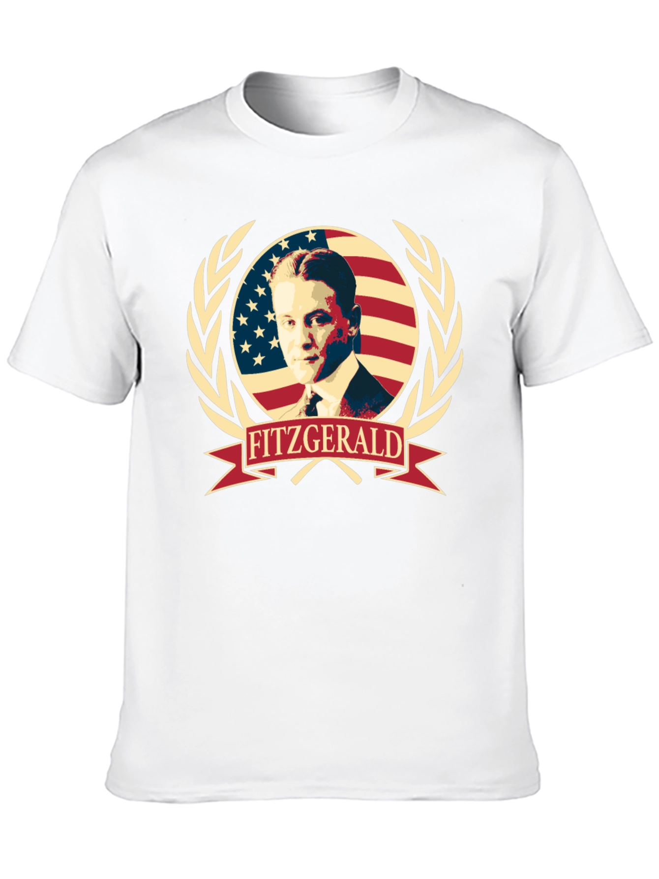 Black F. Scott Fitzgerald Patriotic Tee view 10