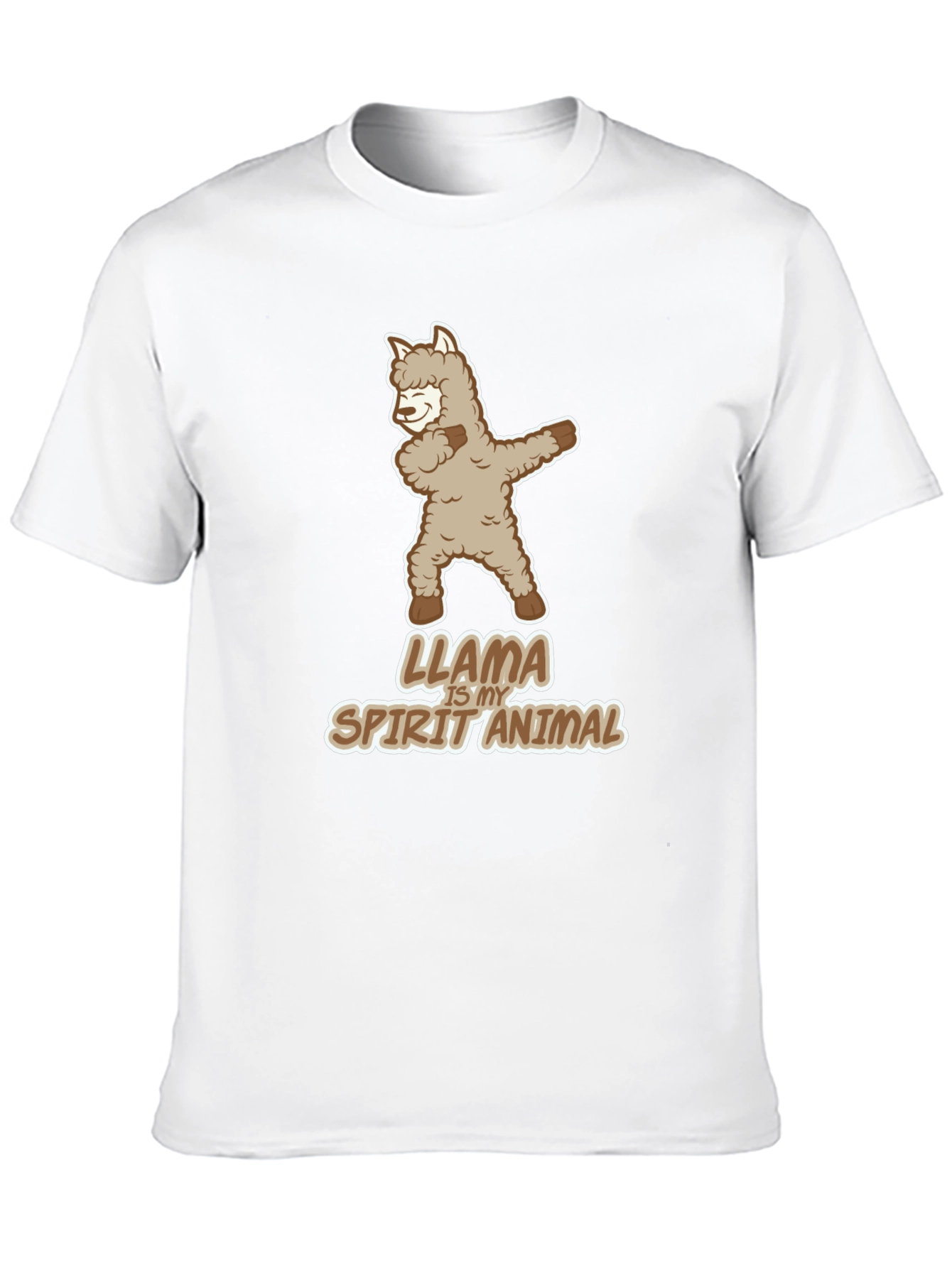 Black Llama is My Spirit Animal Dab Black Tee view 10