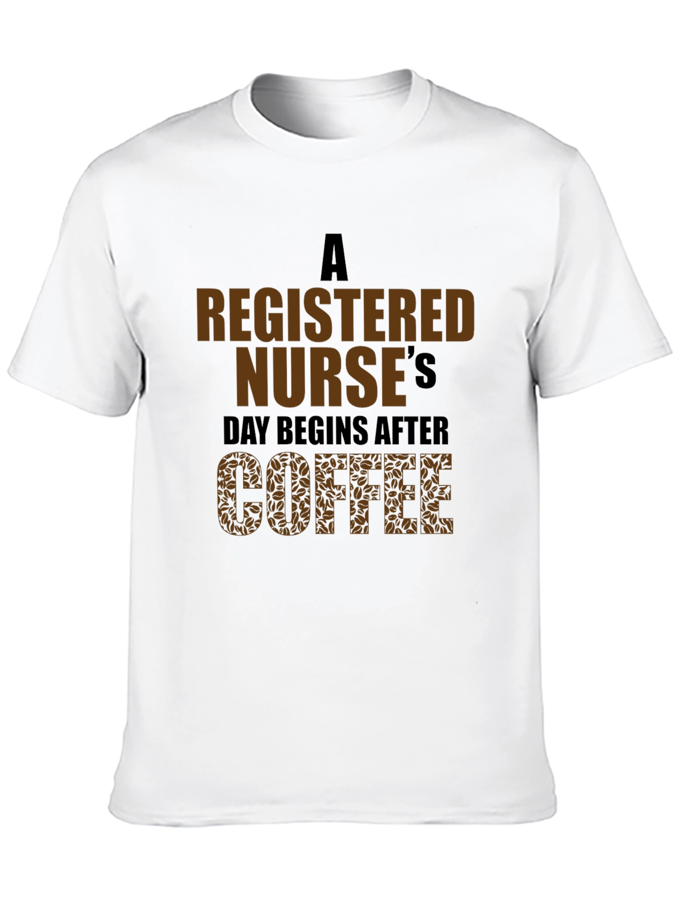 Black Registered Nurse Coffee T-Shirt view 10