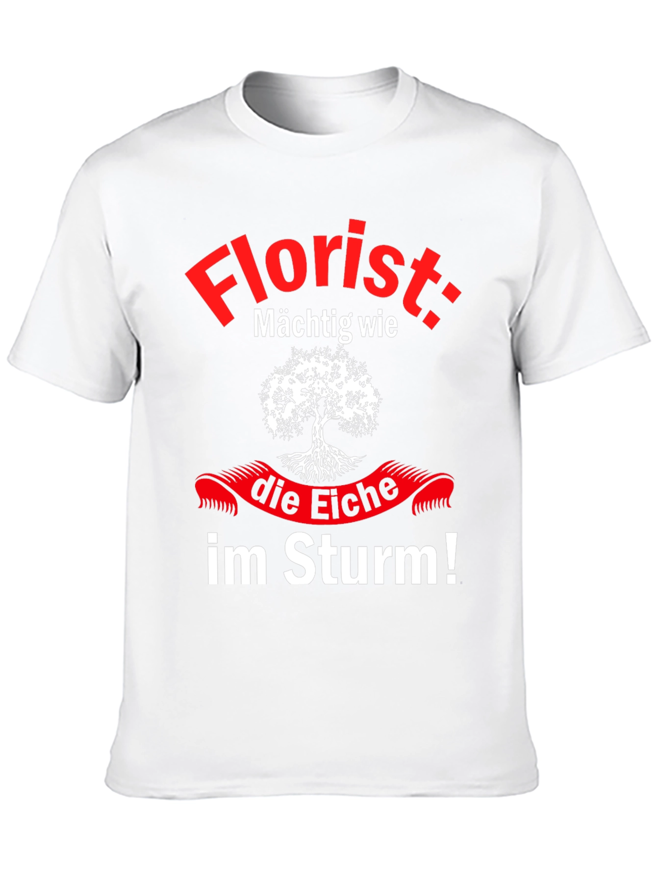 Black Florist Powerful Like an Oak Tree T-Shirt view 10