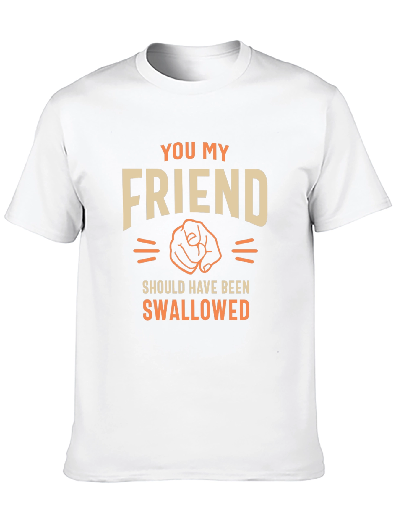 Black Funny Sarcastic You My Friend T-Shirt view 10