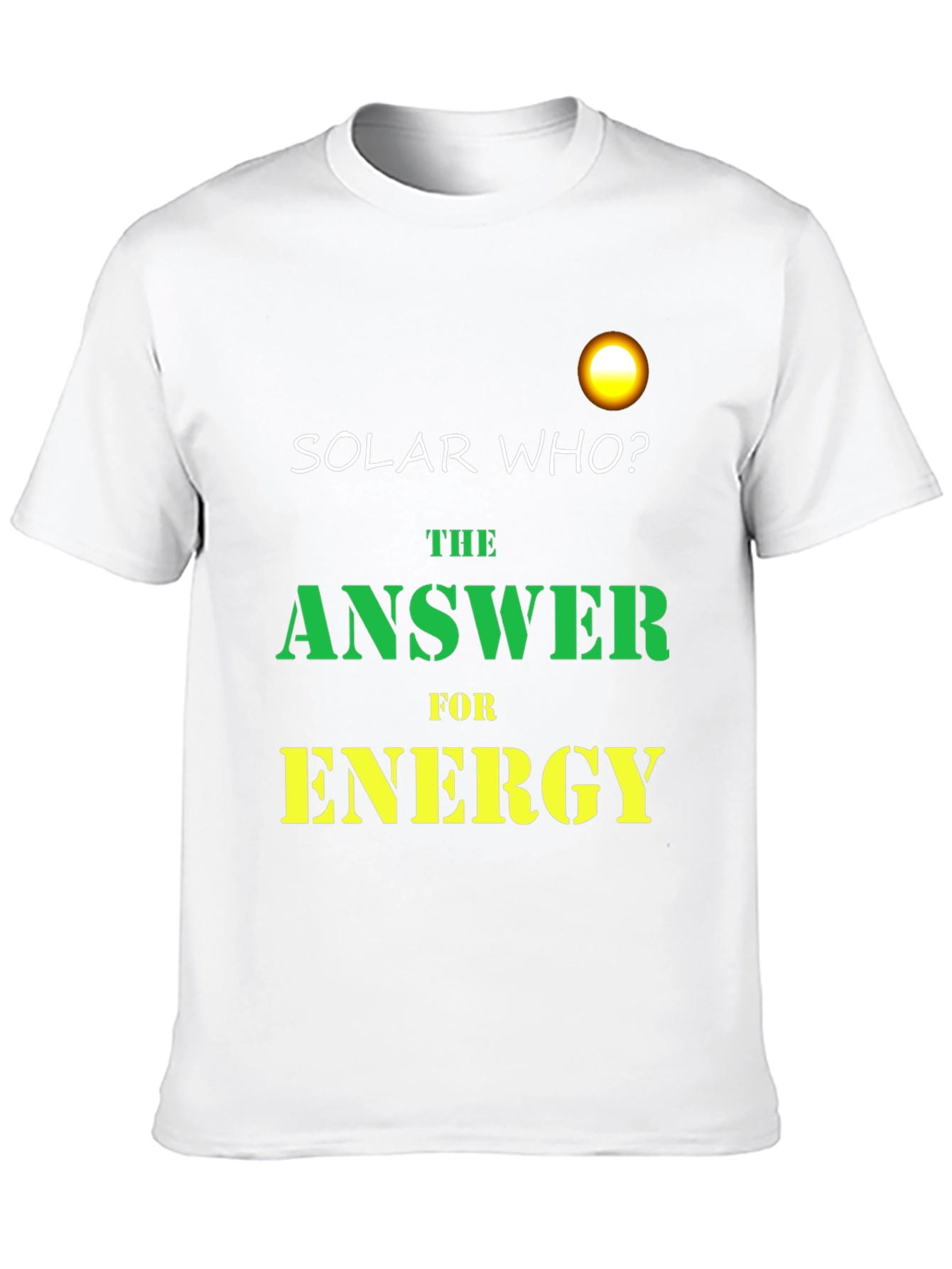 Black Solar Who? Black Graphic Tee - Energy Answer view 10