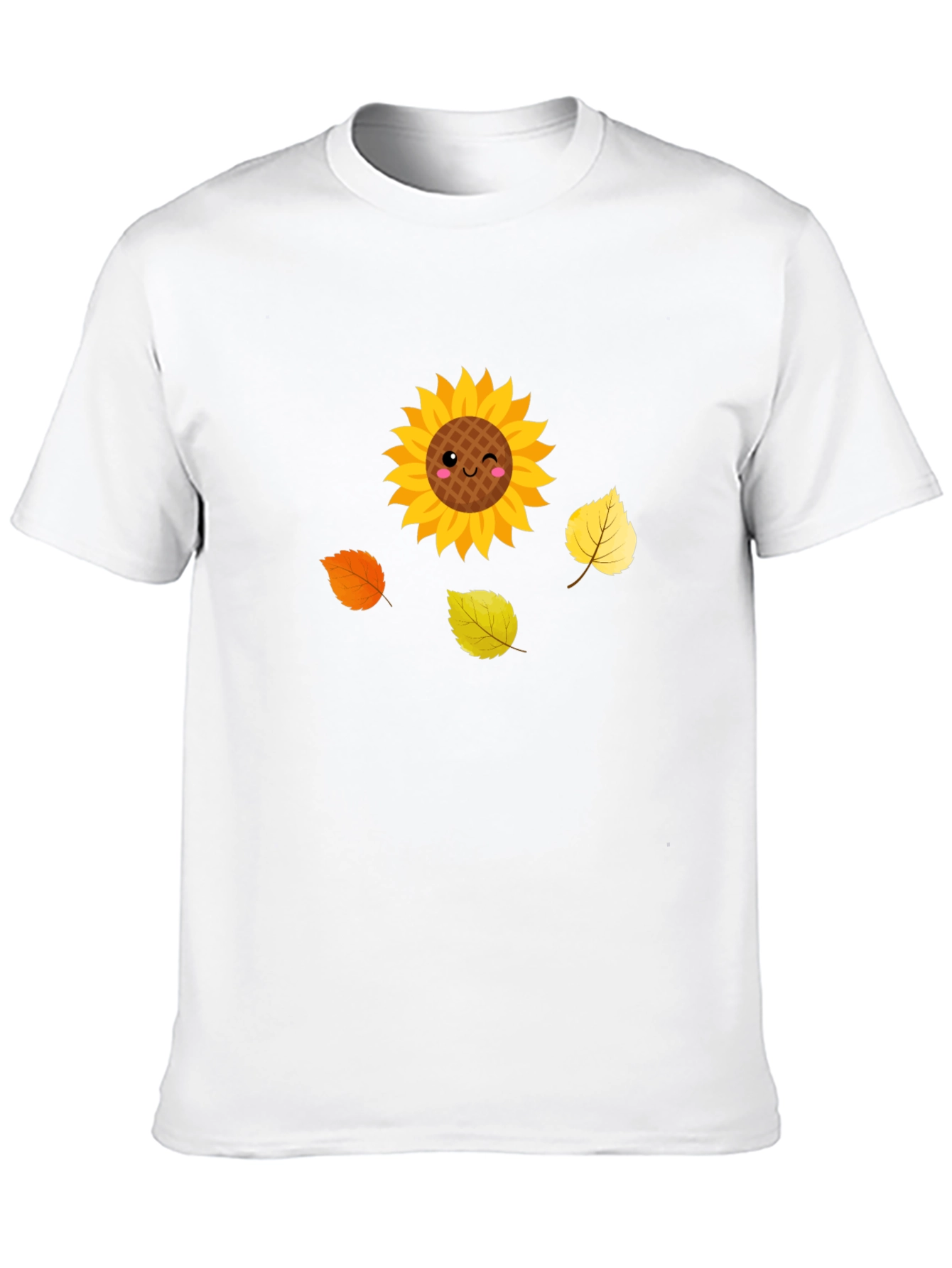 Black Cute Sunflower Graphic Tee - Black view 10