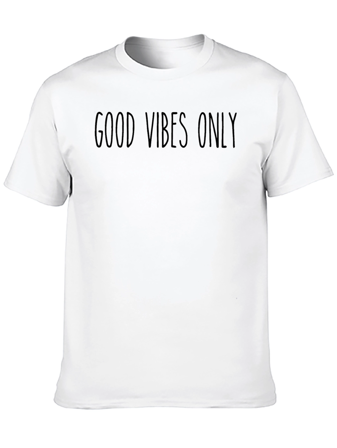 Black Good Vibes Only Black Graphic Tee - Casual Comfort view 10