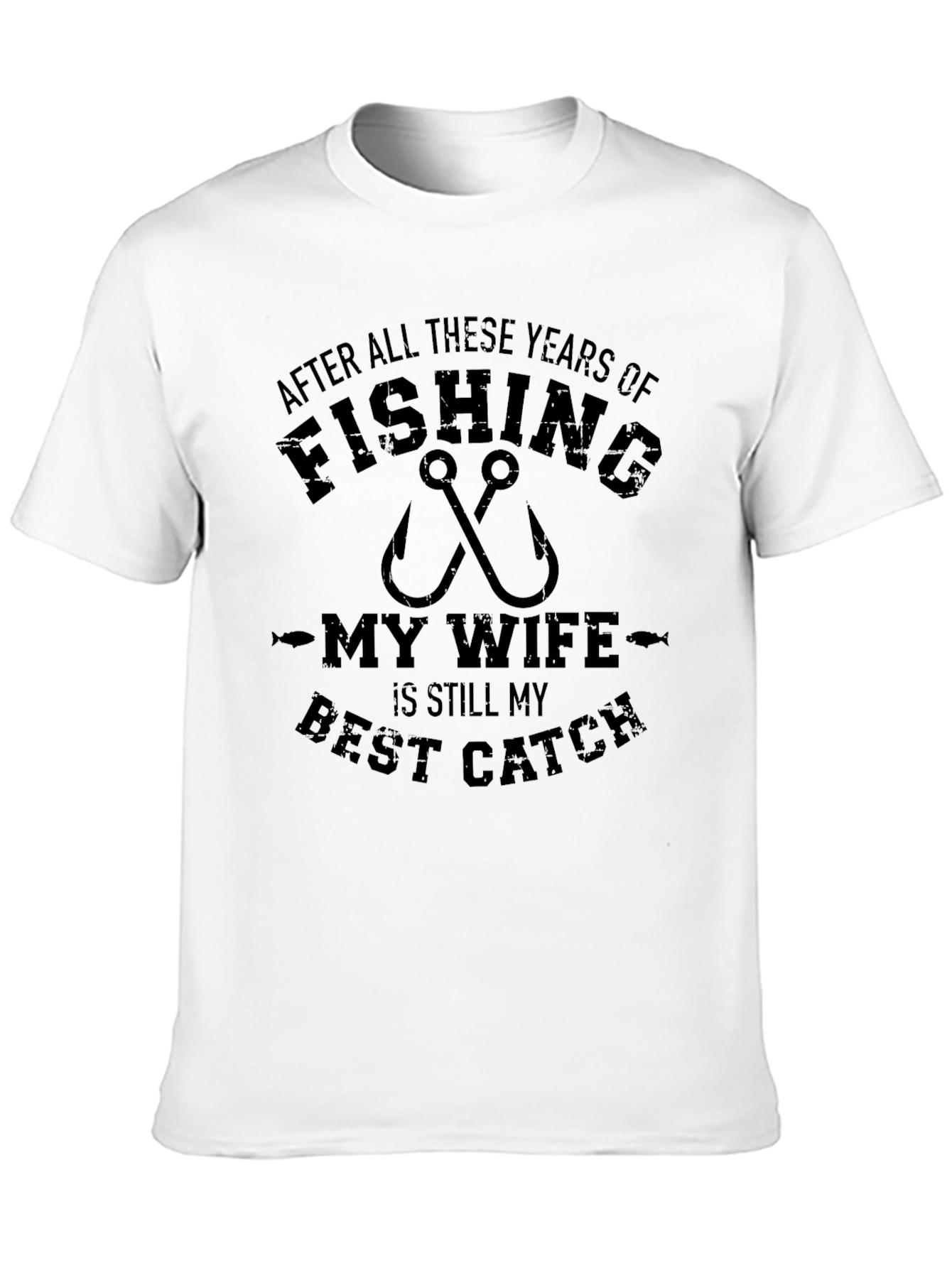 Black Fishing T-Shirt - My Wife is My Best Catch view 10