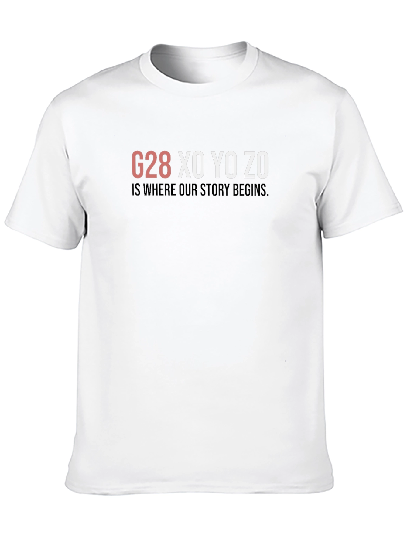 Black G28 XO YO ZO Graphic T-Shirt - Where Our Story Begins view 10
