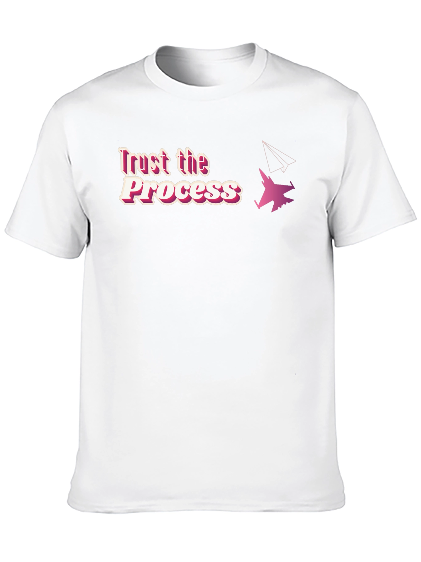 Black Trust the Process T-Shirt - Aviation Design view 10