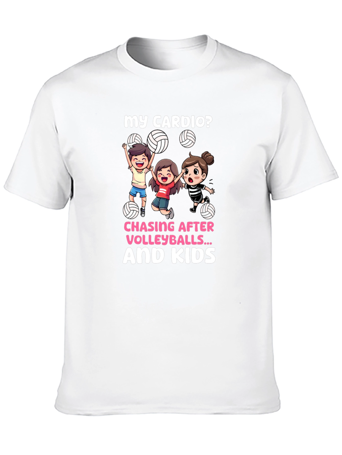 Black Volleyball Mom Cardio T-Shirt view 10