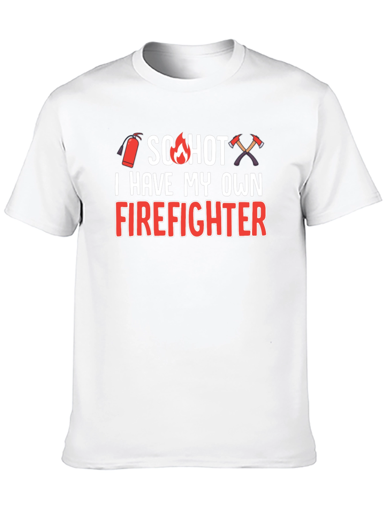Black So Hot Firefighter Graphic T-Shirt view 10