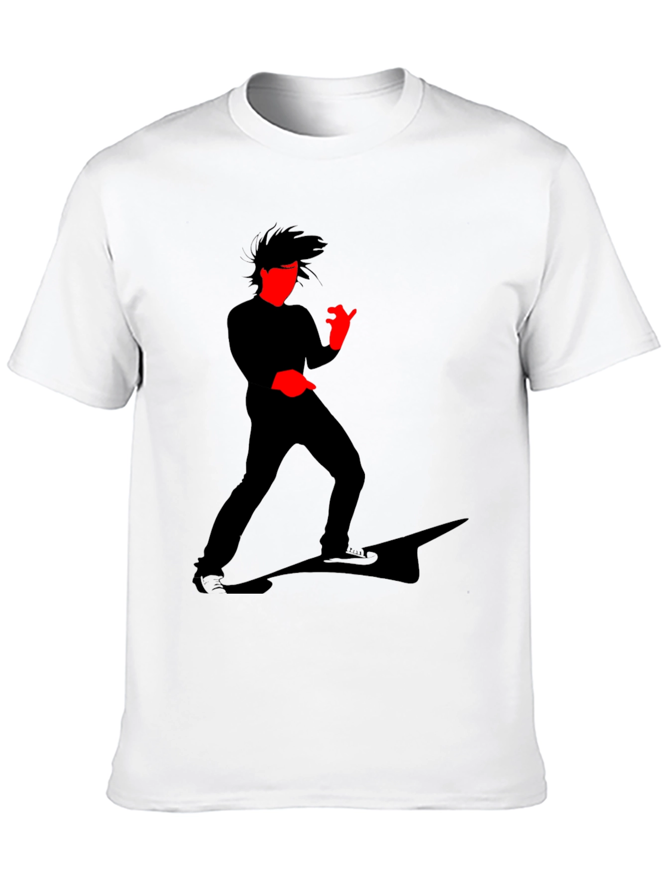 Black Cool Graphic T-Shirt - Striking Silhouette Design view 10
