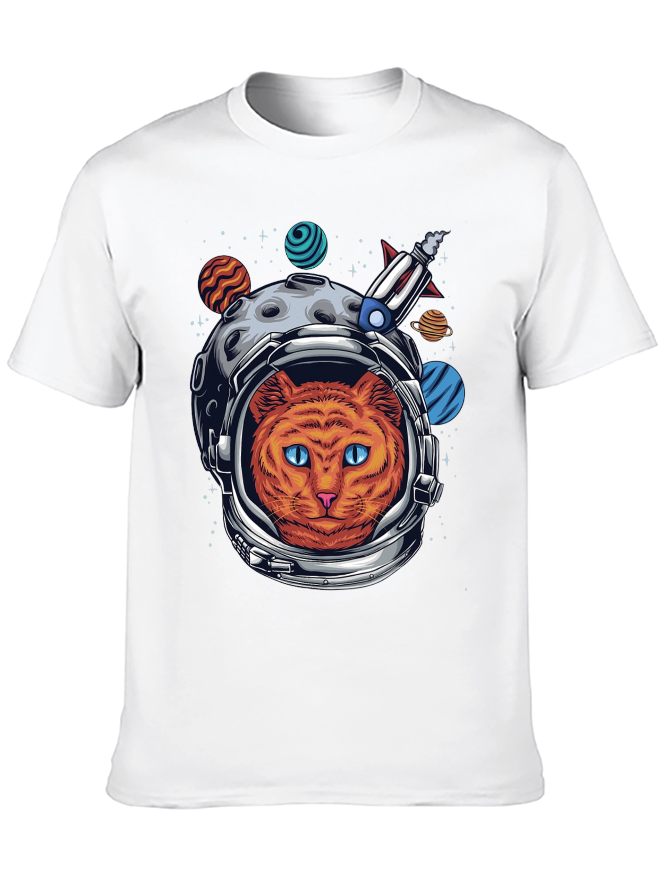 Black Cat Astronaut Graphic Tee view 10