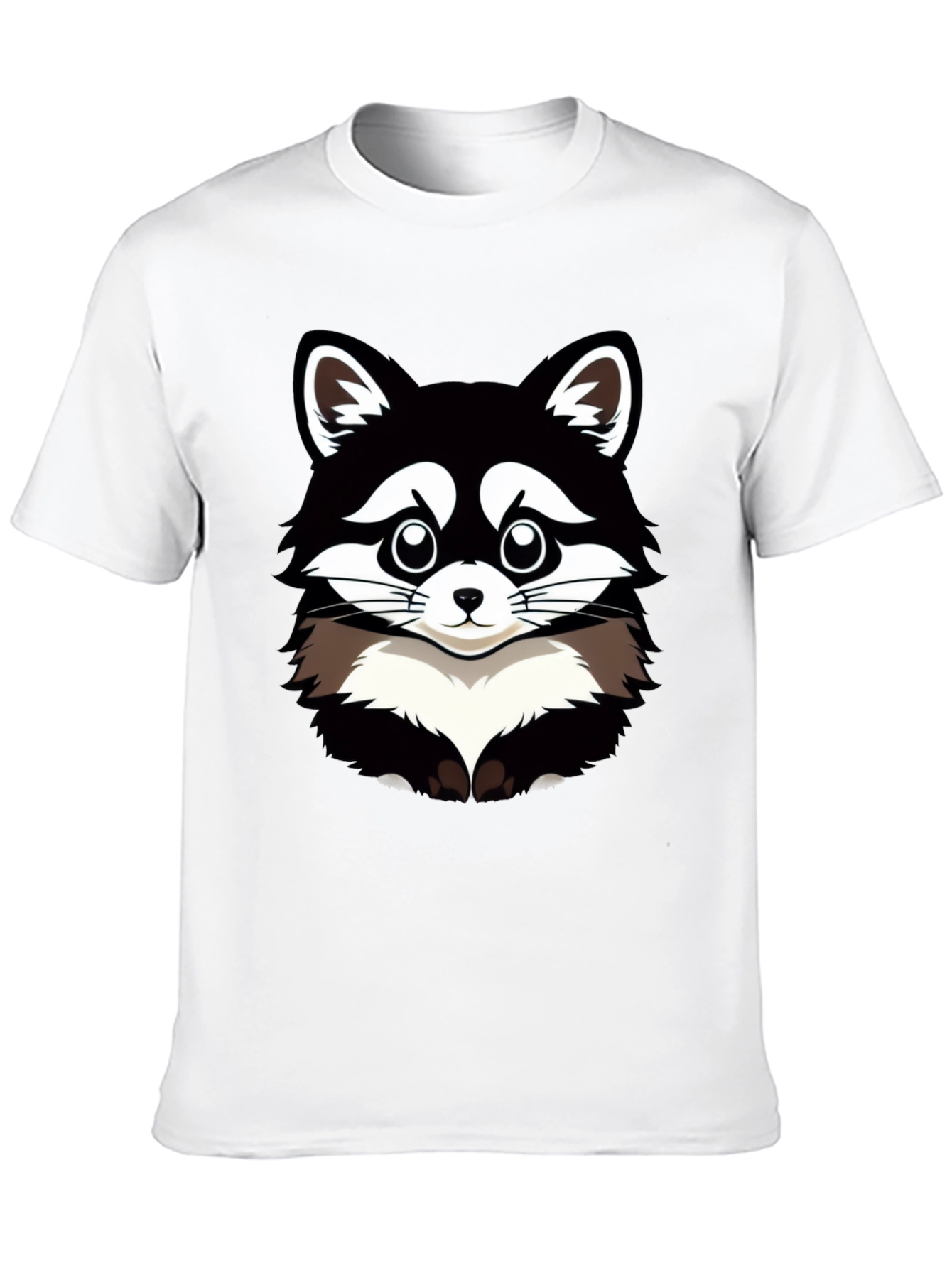 Black Raccoon Graphic T-Shirt - Men's Black Tee view 10