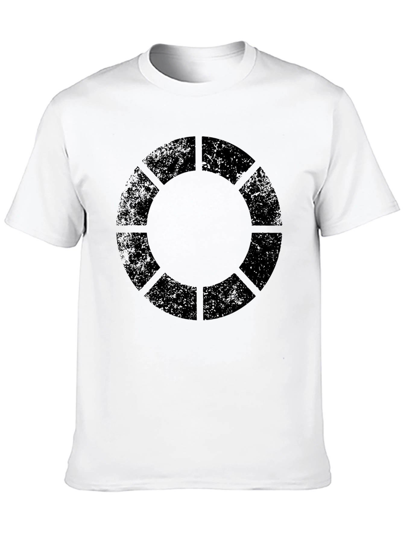 Geometric Circle Graphic Black T-Shirt - 10
