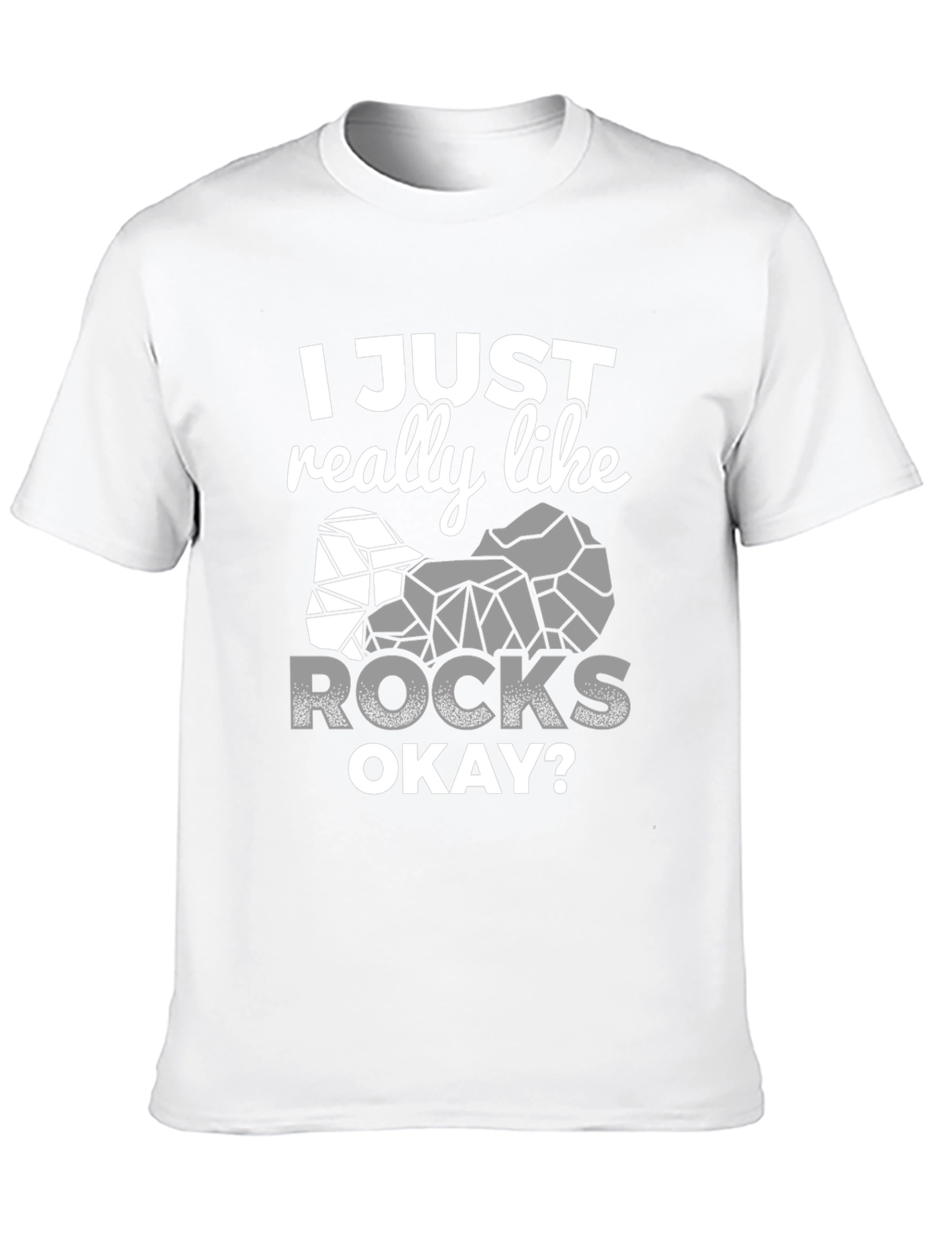 Black I Just Really Like Rocks T-Shirt view 10
