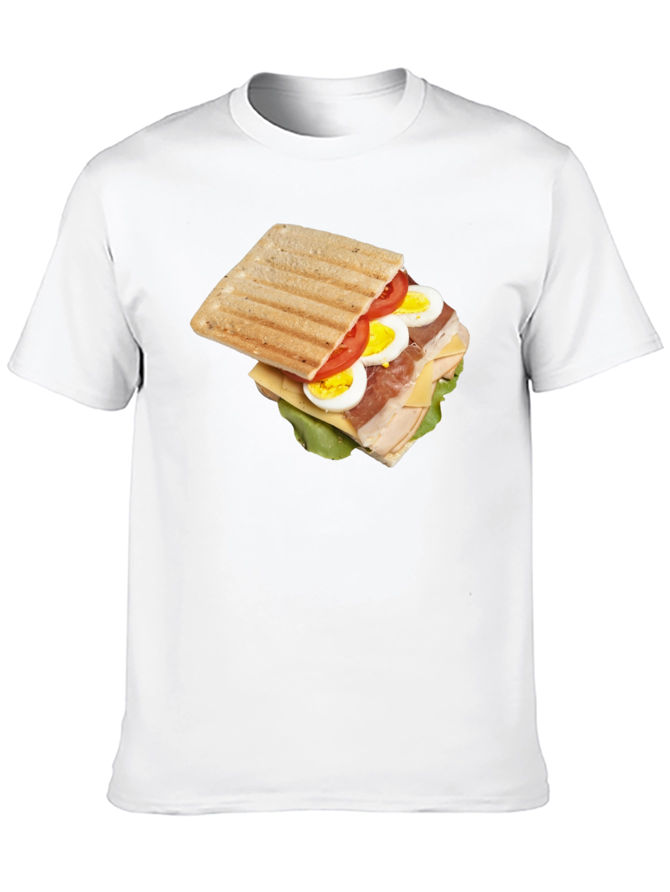 Black Sandwich Graphic Tee - Unique Food T-Shirt view 10