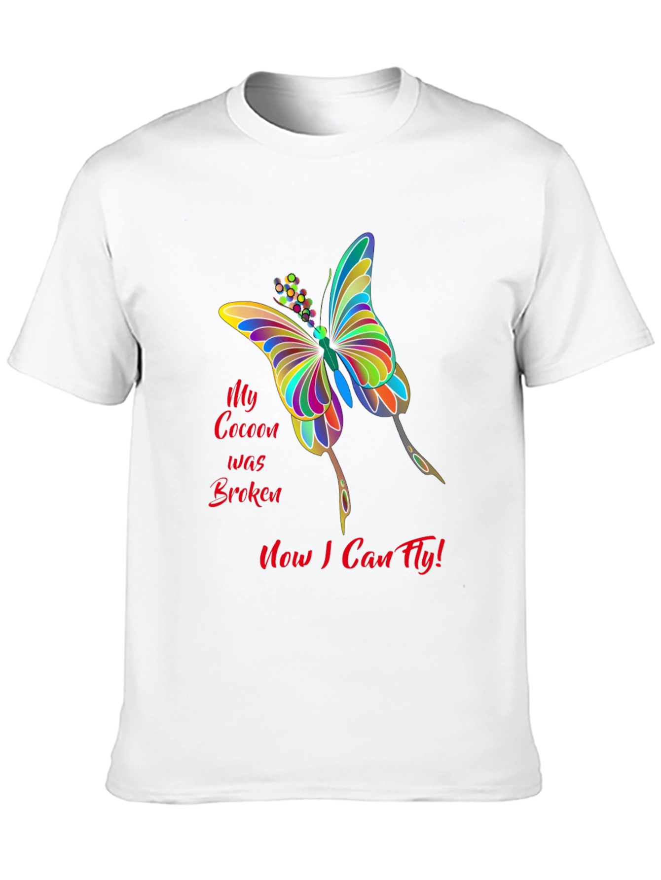 Black Butterfly Freedom Tee: "Now I Can Fly!" view 10