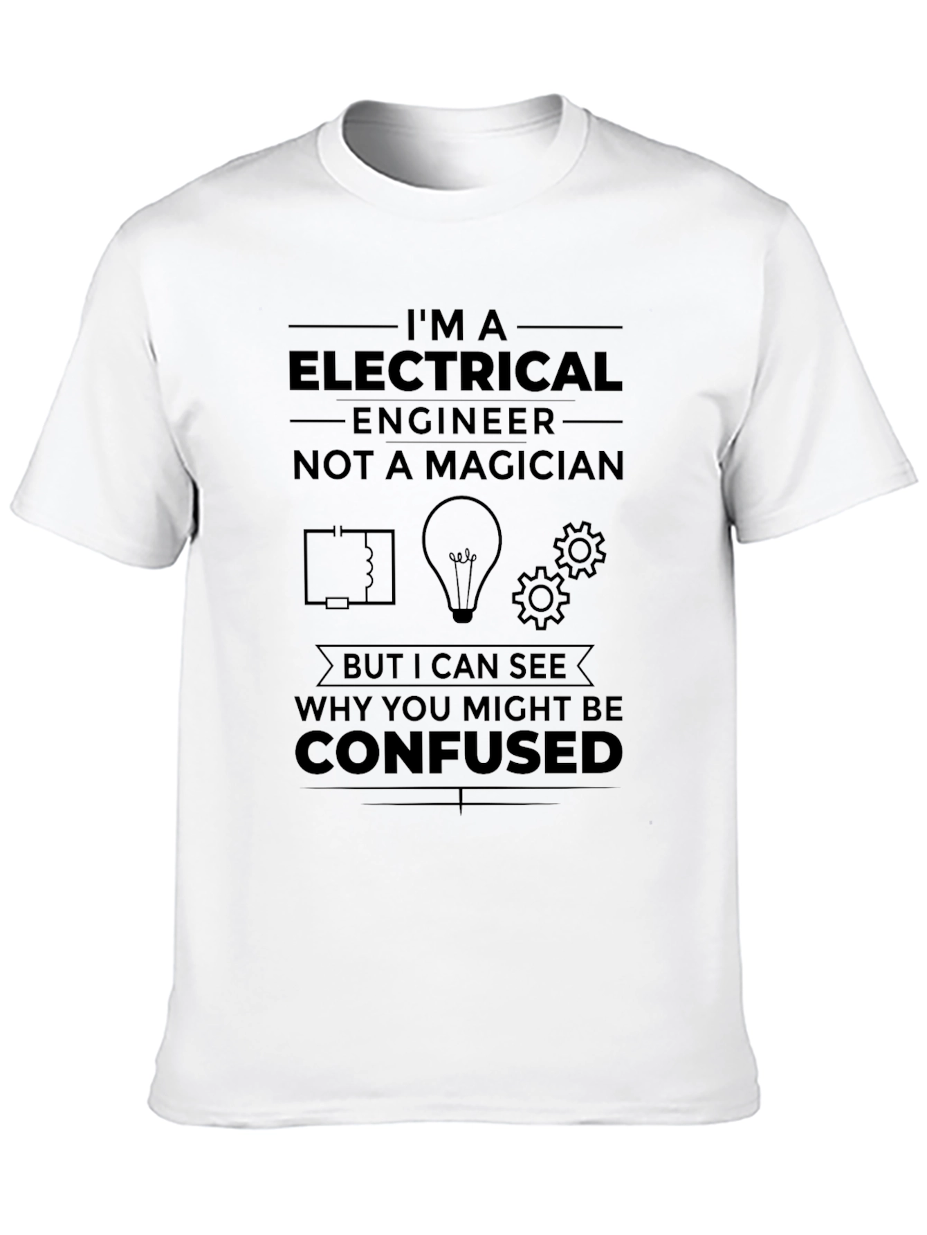 Black Electrical Engineer T-Shirt - Funny Gift view 10