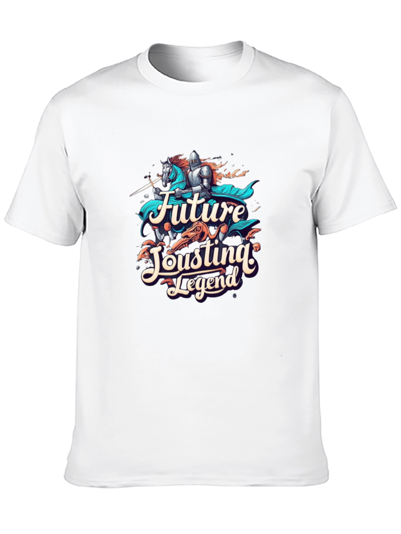 Black Future Jousting Legend Black Graphic Tee view 10