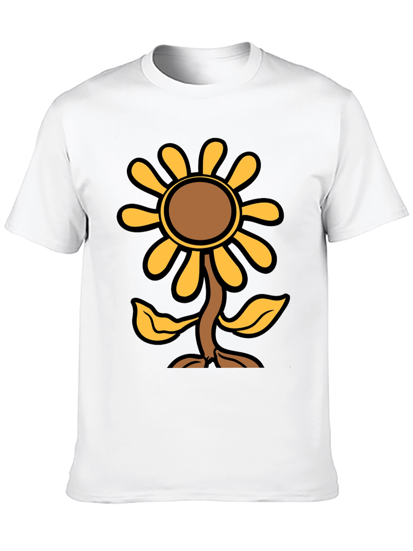 Black Sunflower Graphic Print Black T-Shirt view 10
