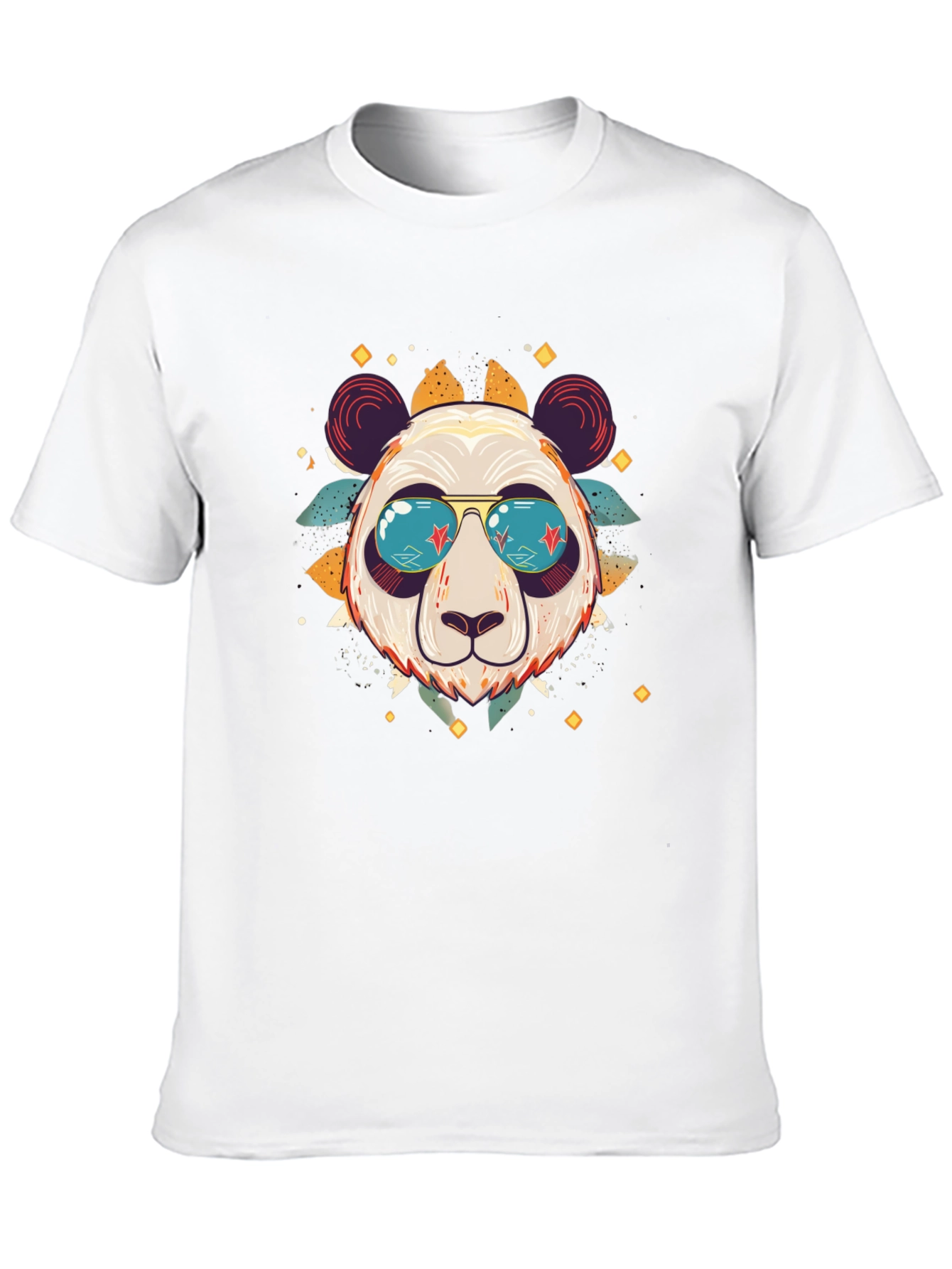 Black Cool Panda Graphic Tee view 10