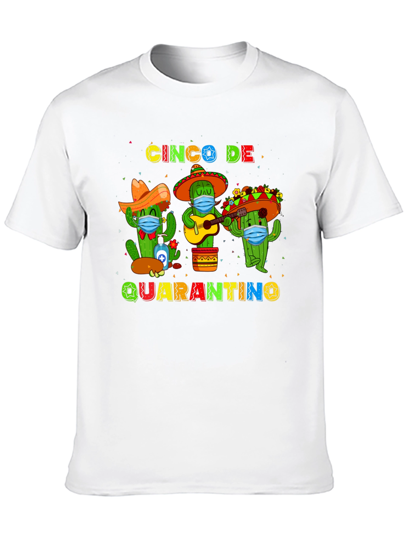 Black Cinco De Quarantino T-Shirt view 10