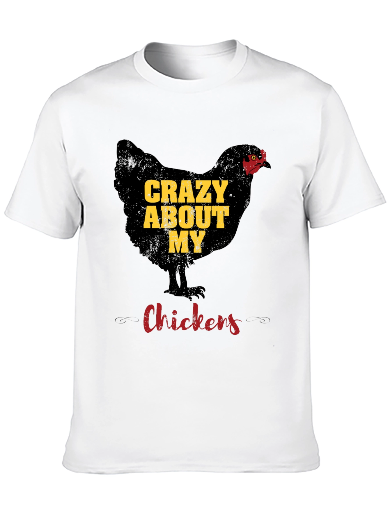 Black Crazy About My Chickens Graphic Tee view 10