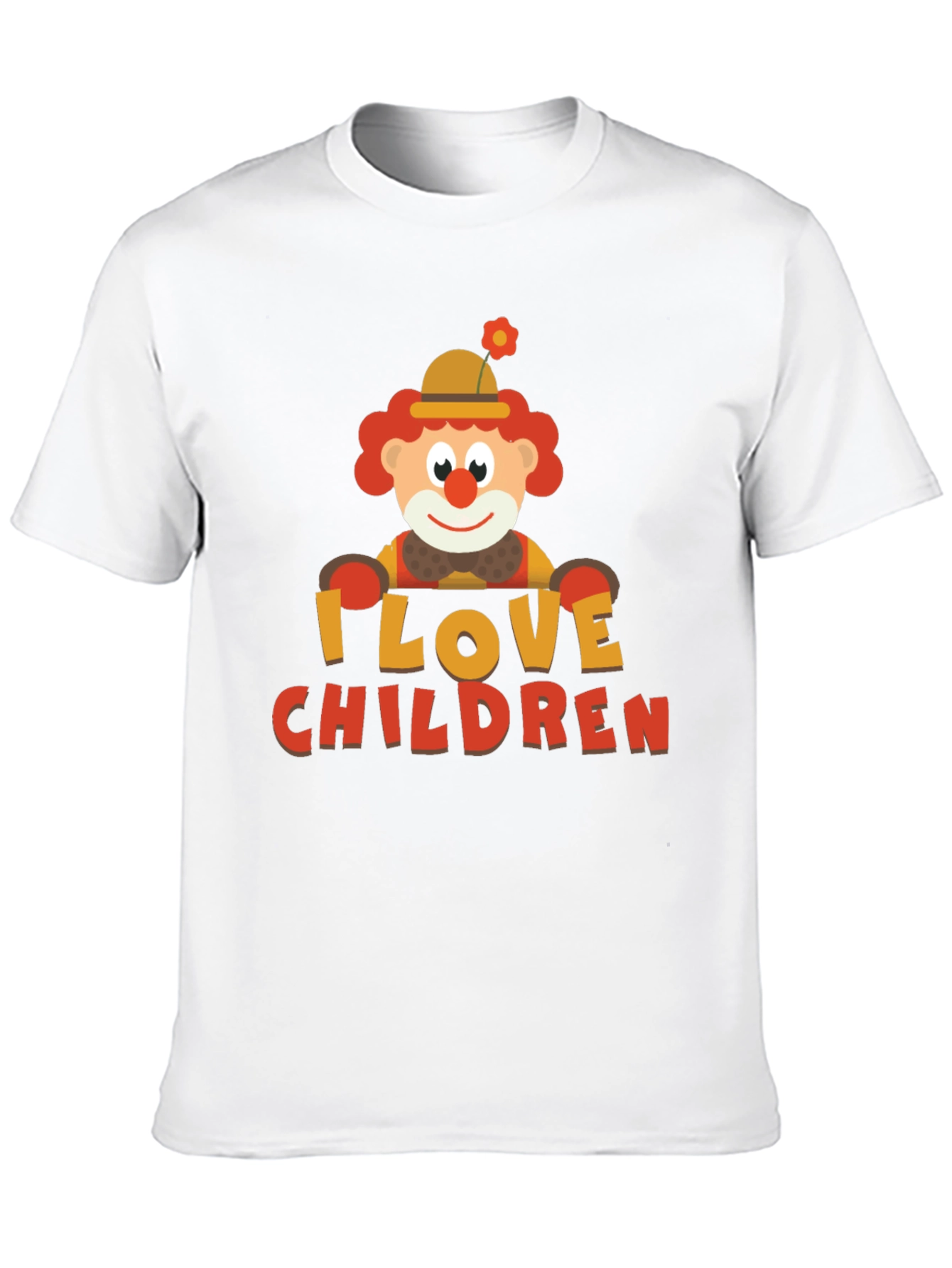 Black I Love Children Clown Graphic Tee - Black view 10