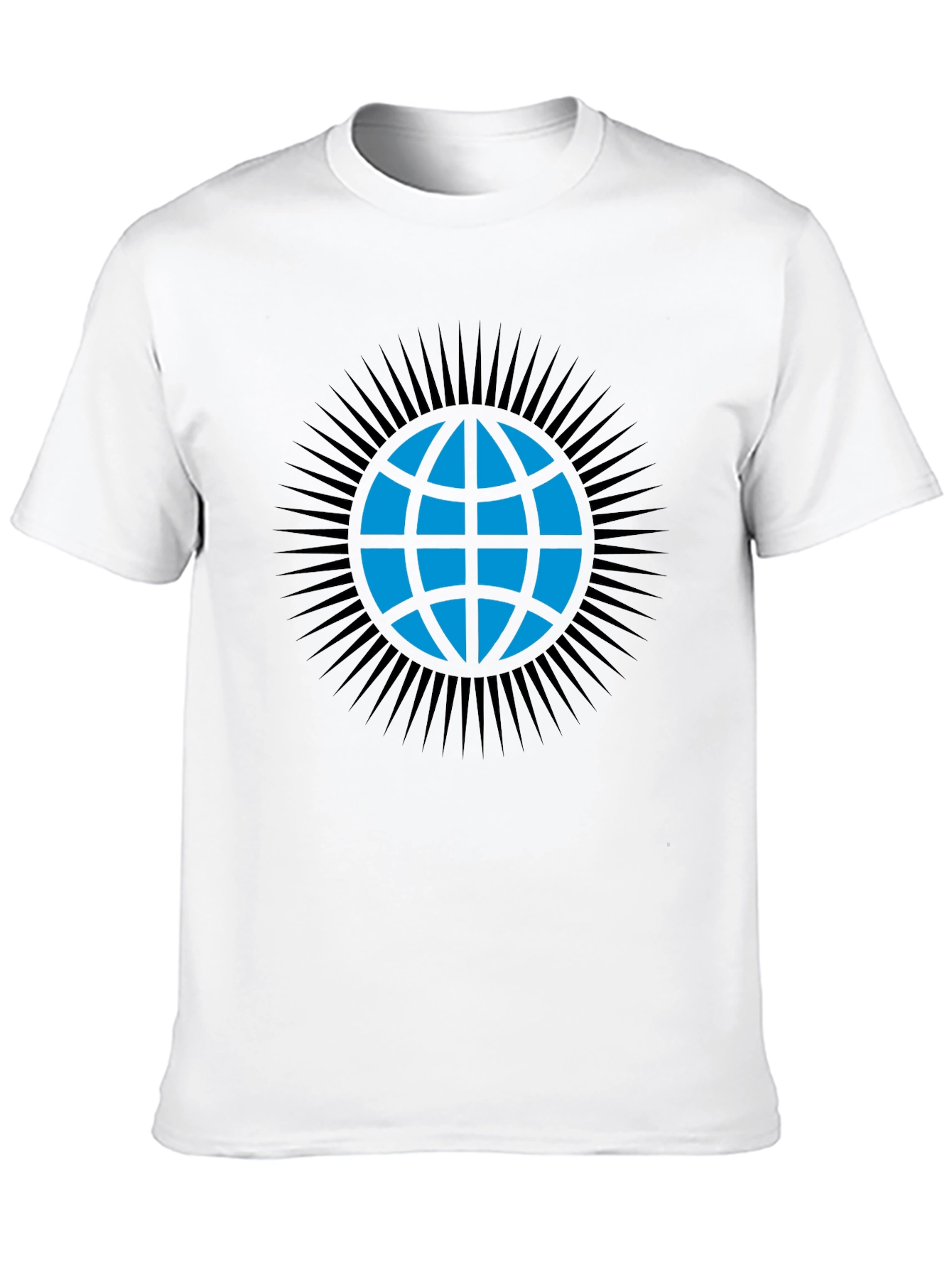Black Globe Graphic T-Shirt - Modern Black Tee view 10
