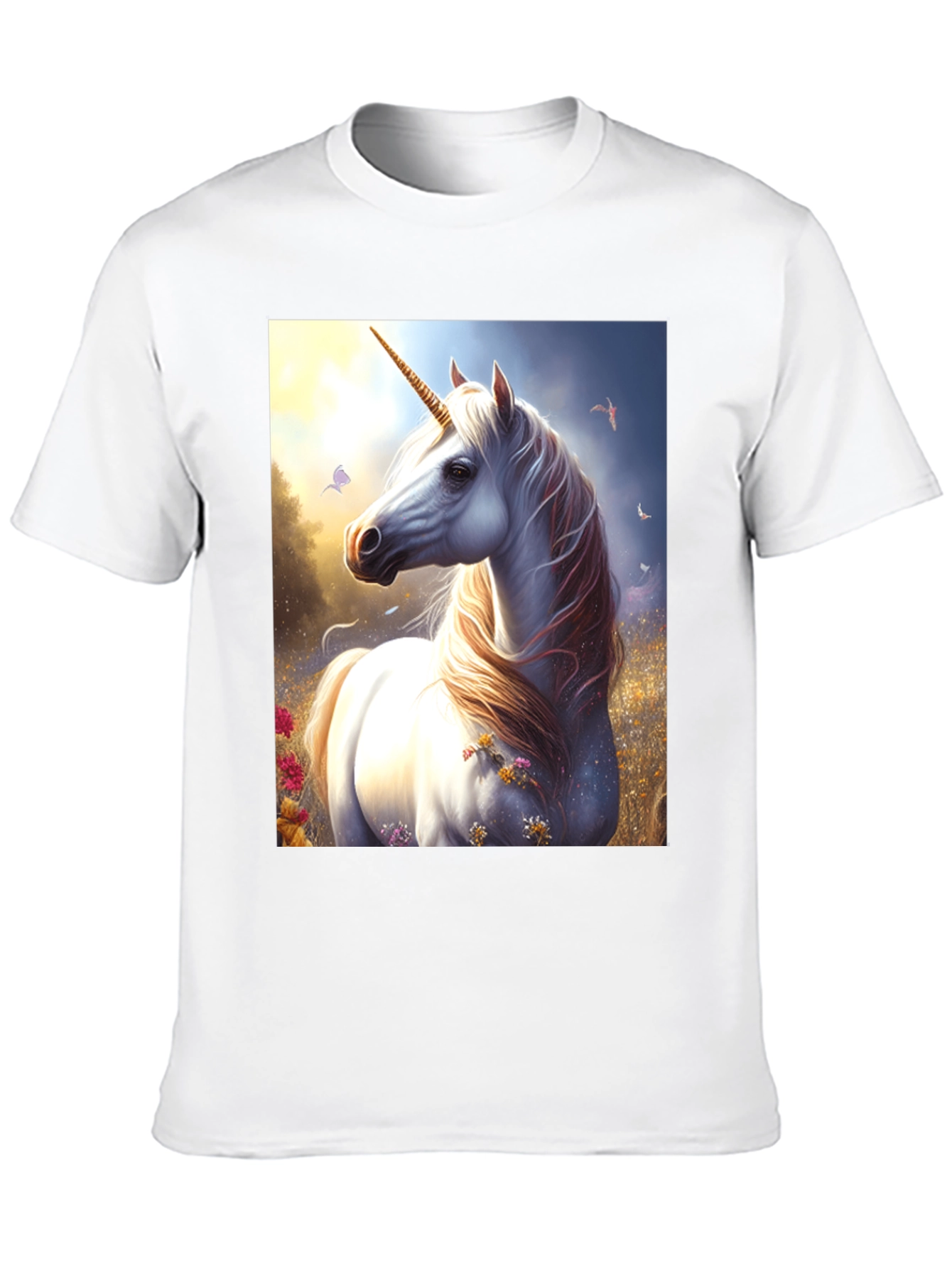 Black Unicorn Graphic Tee - Fantasy Black T-Shirt view 10