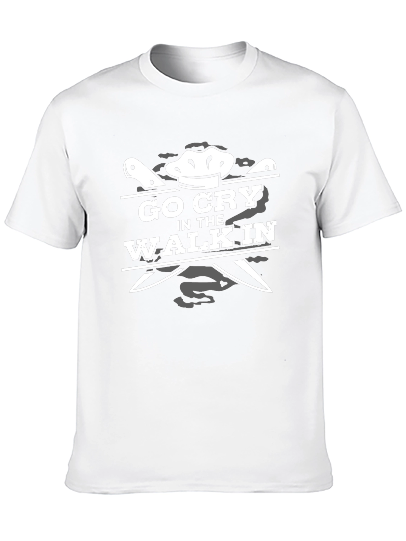 Black Go Cry in the Walk-In Chef T-Shirt view 10