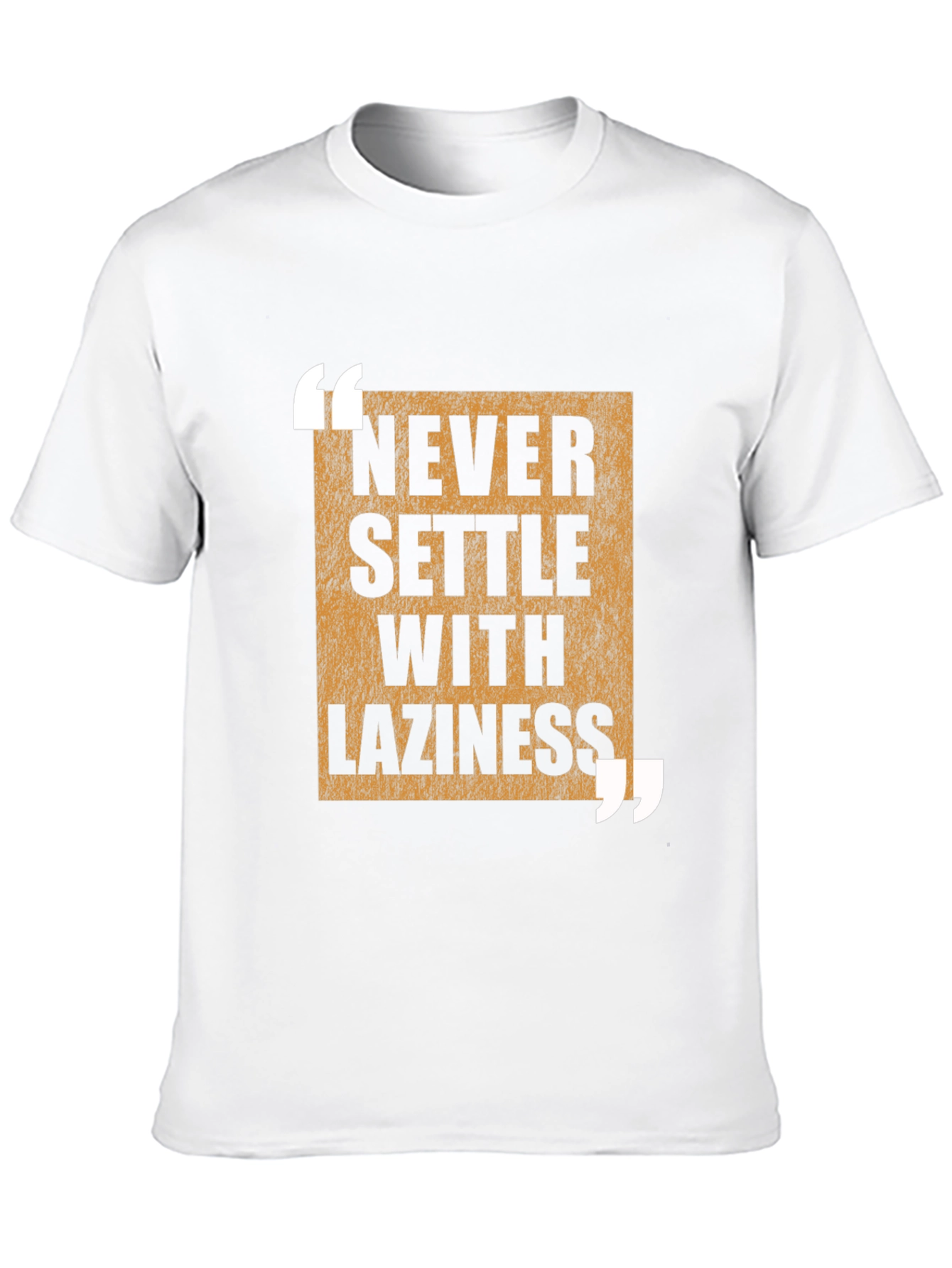 Black Never Settle with Laziness T-Shirt view 10