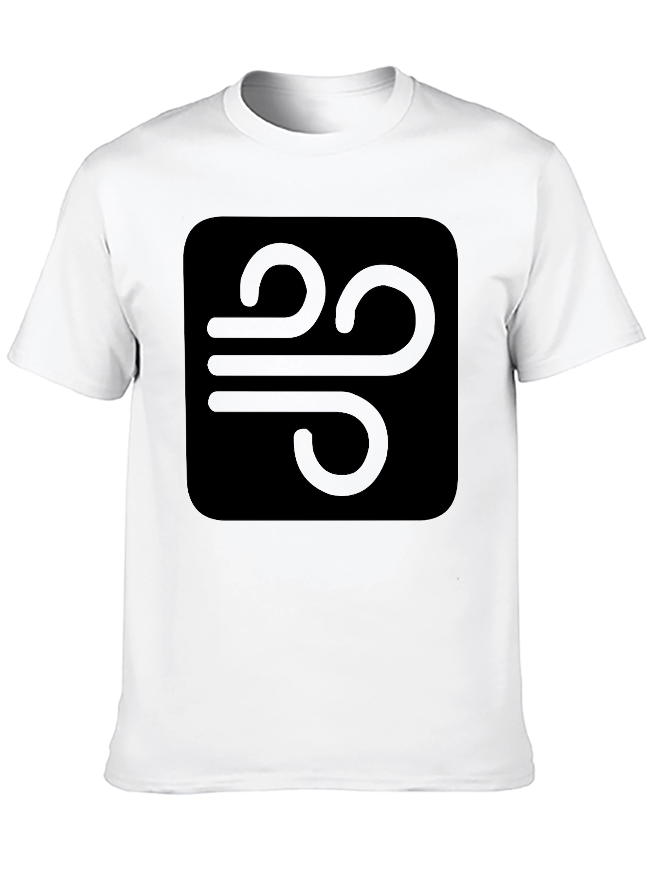 Black Black Graphic Tee - Wind Symbol view 10