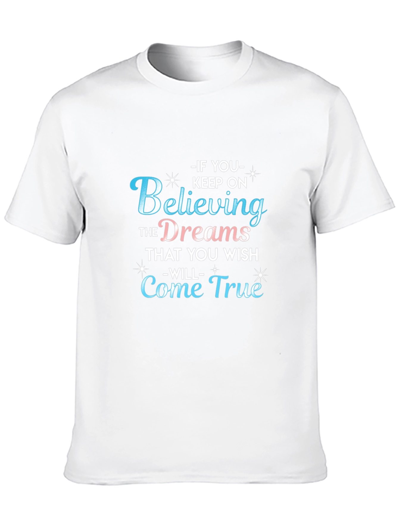 Black Believe in Your Dreams Graphic T-Shirt view 10