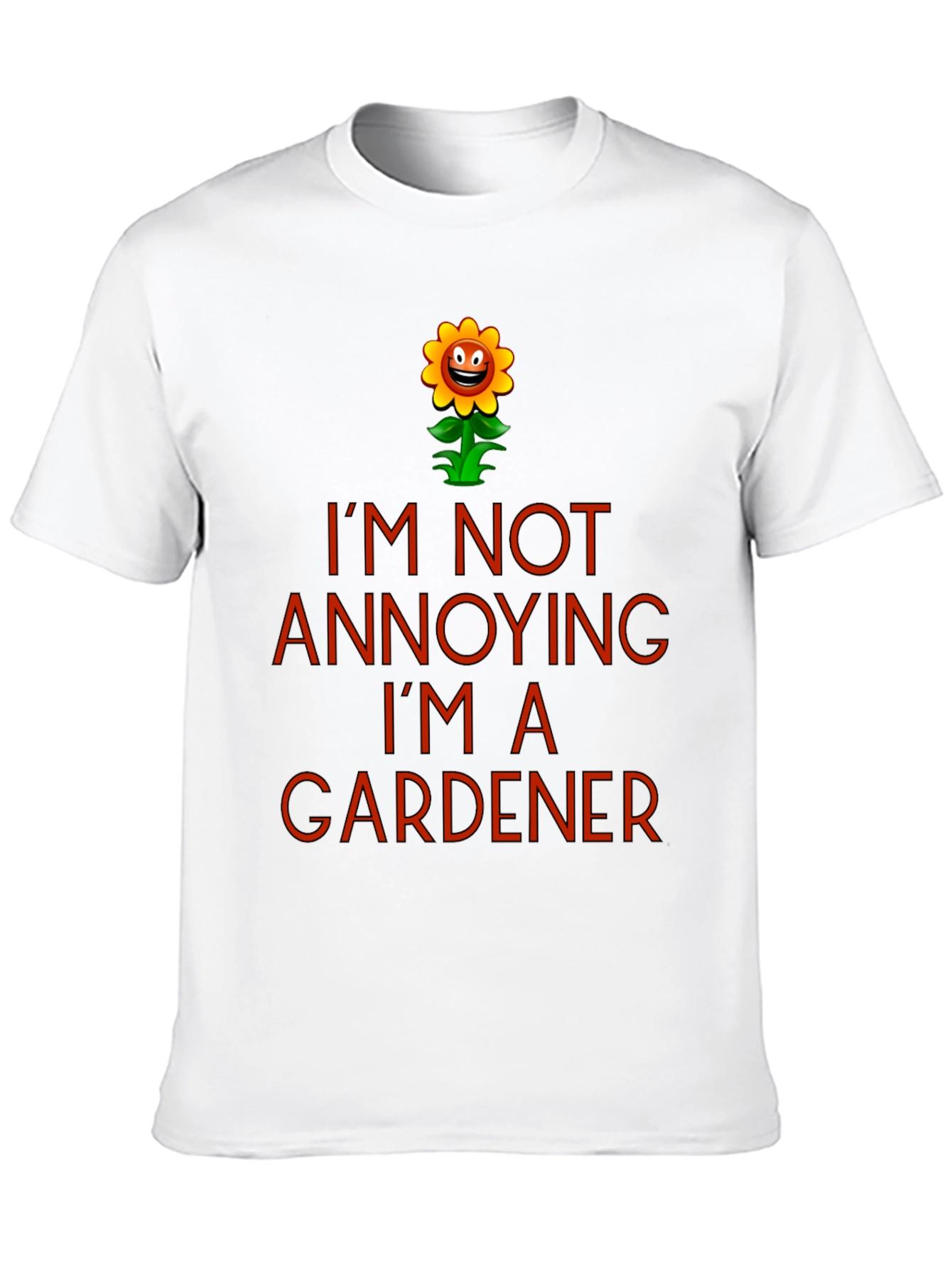 Black I'm Not Annoying I'm a Gardener T-Shirt view 10