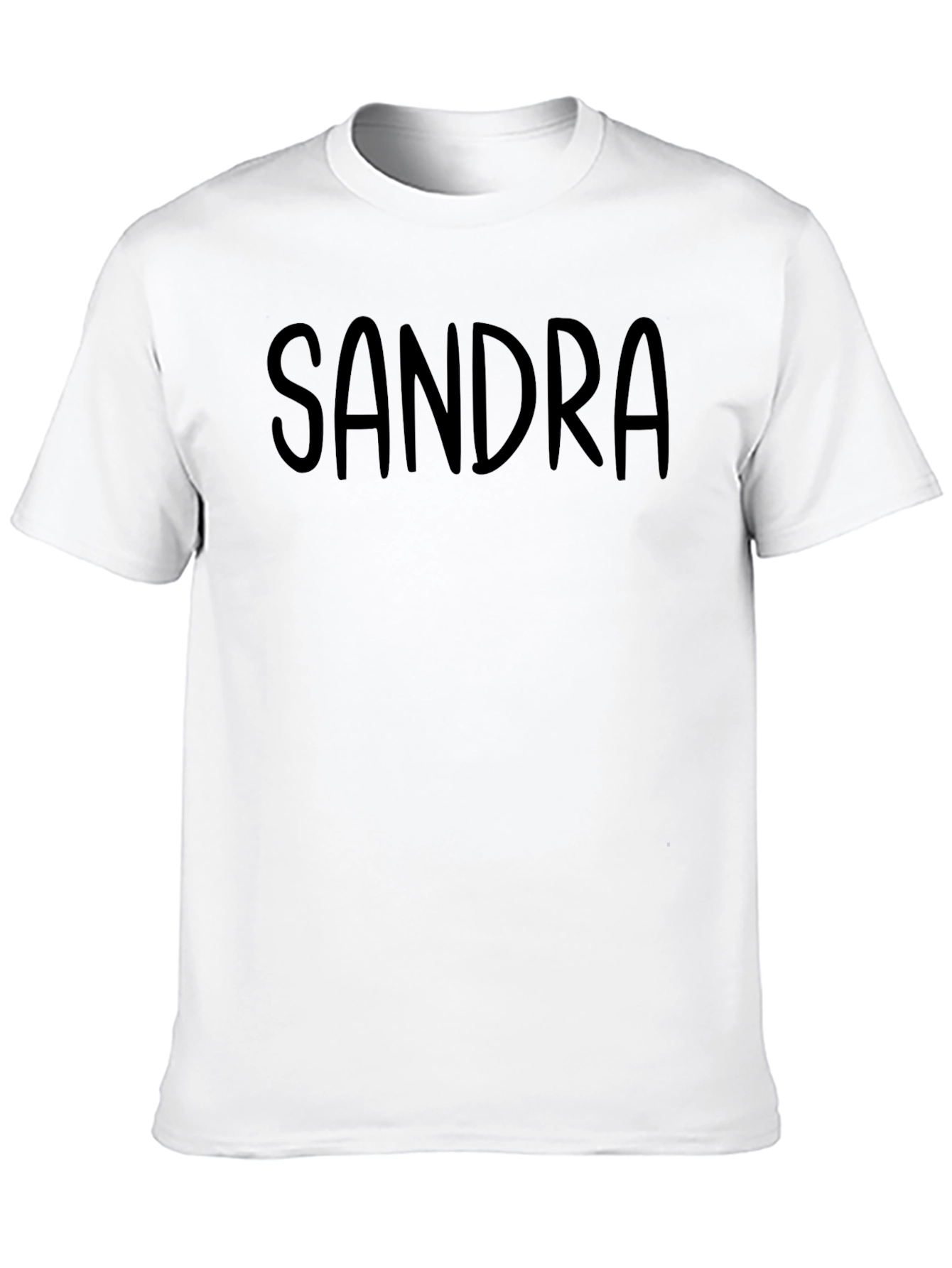 Black Sandra Custom Name T-Shirt view 10