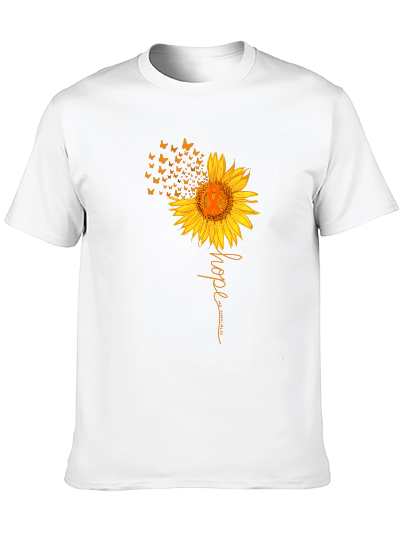 Black Hope Sunflower Awareness Graphic Tee view 10