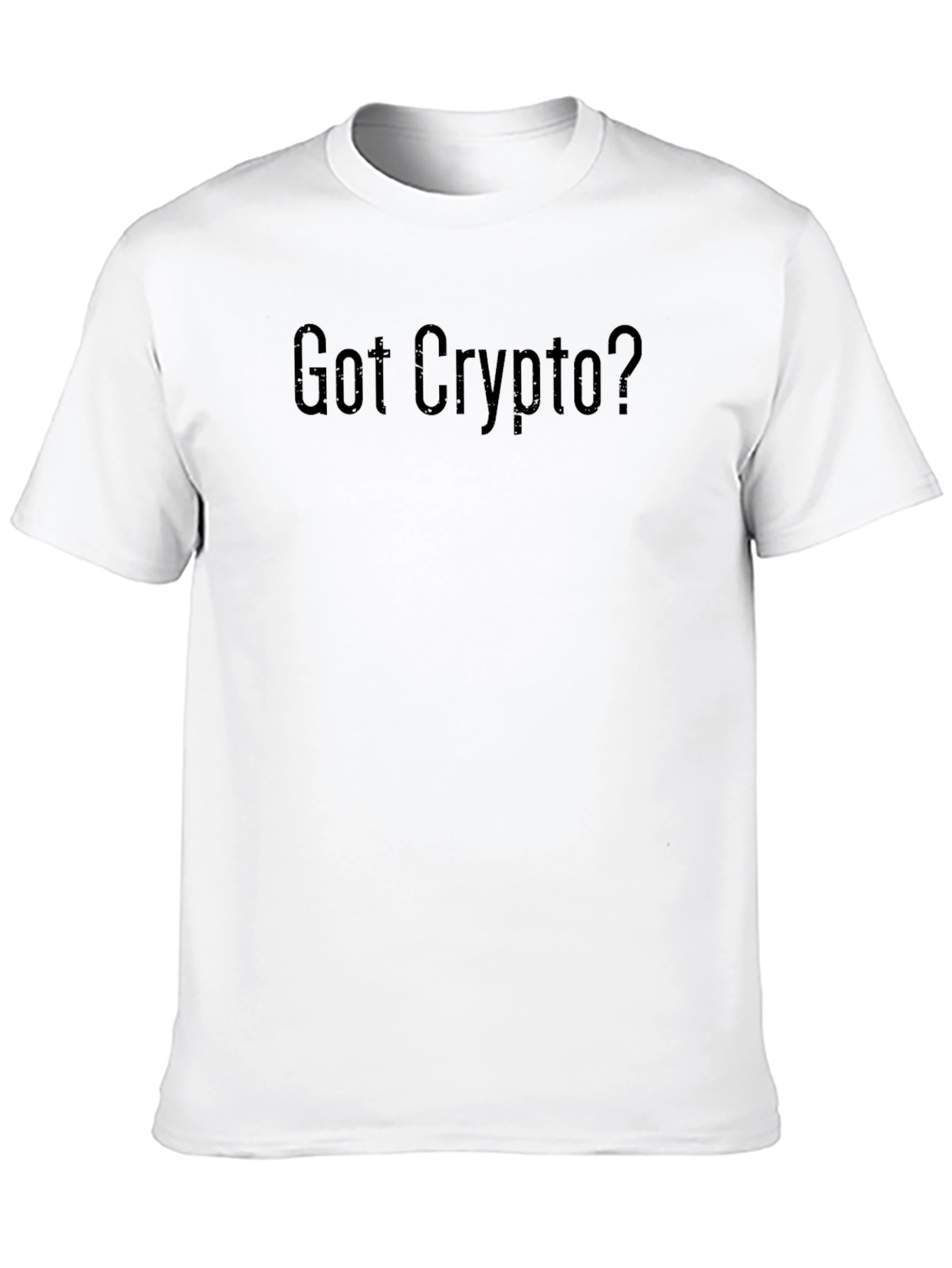 Black Got Crypto? Black Cotton Graphic Tee view 10