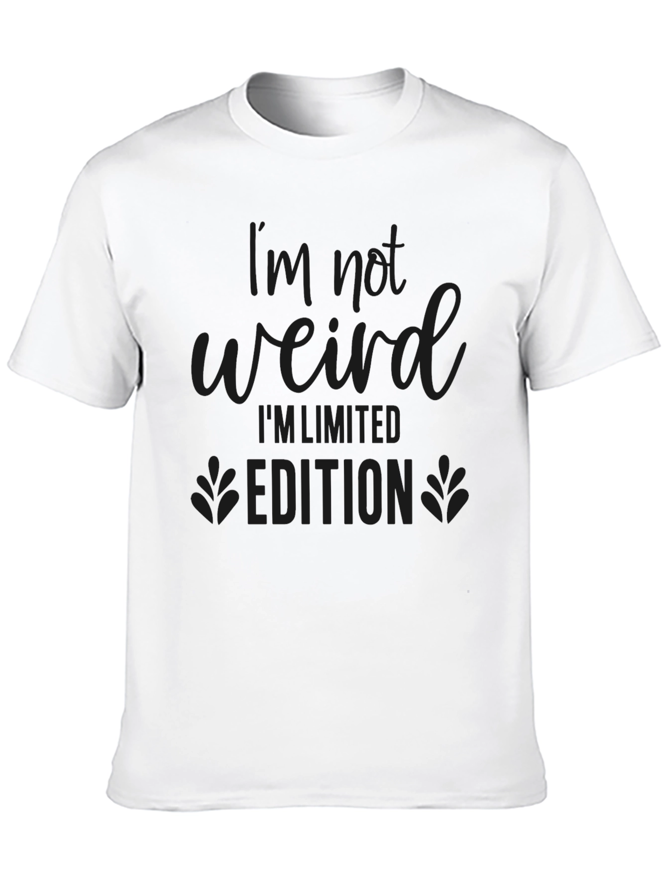 Black I'm Not Weird Limited Edition Black Tee view 10