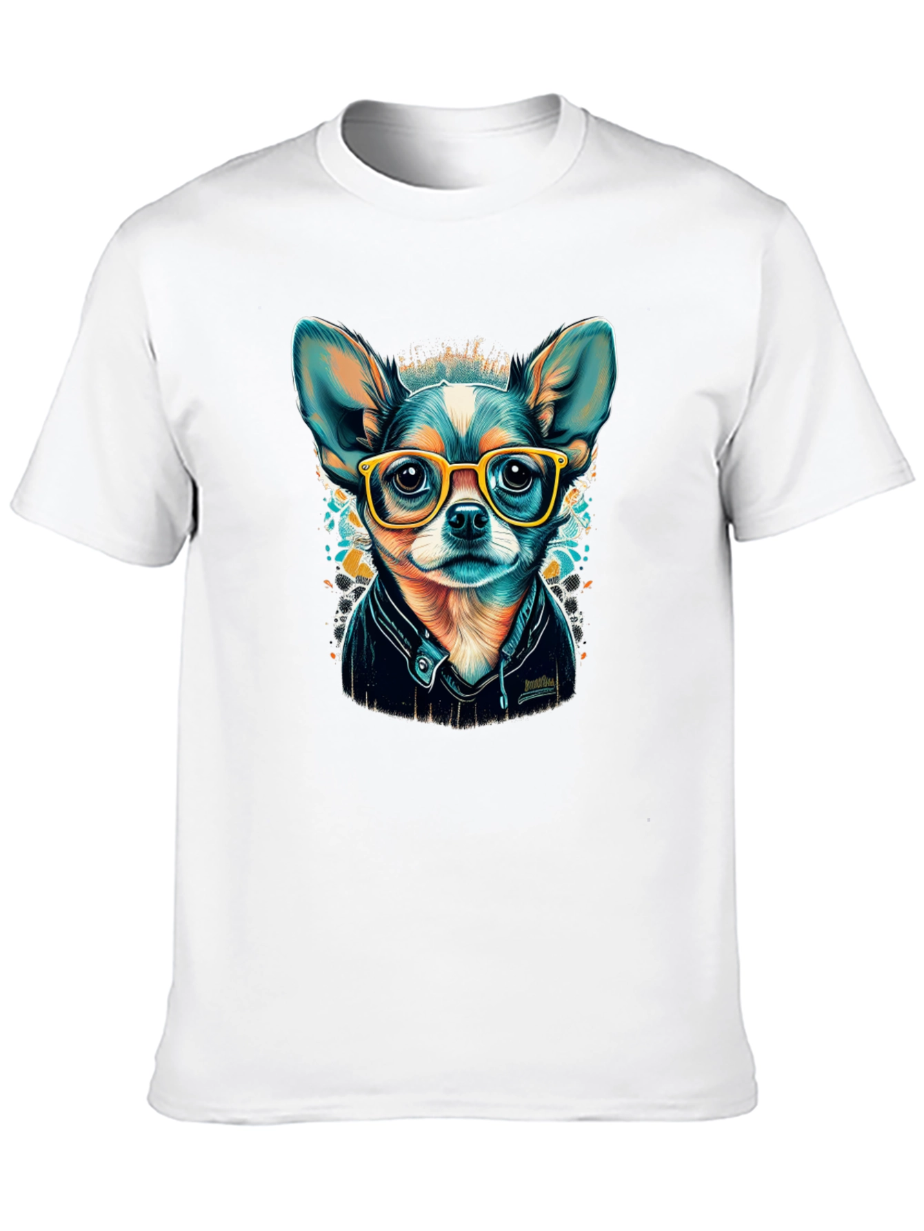 Black Cool Chihuahua T-Shirt view 10