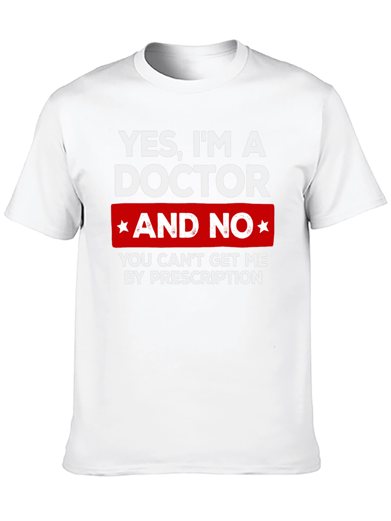 Black Doctor Funny Graphic T-Shirt - Prescription Humor view 10