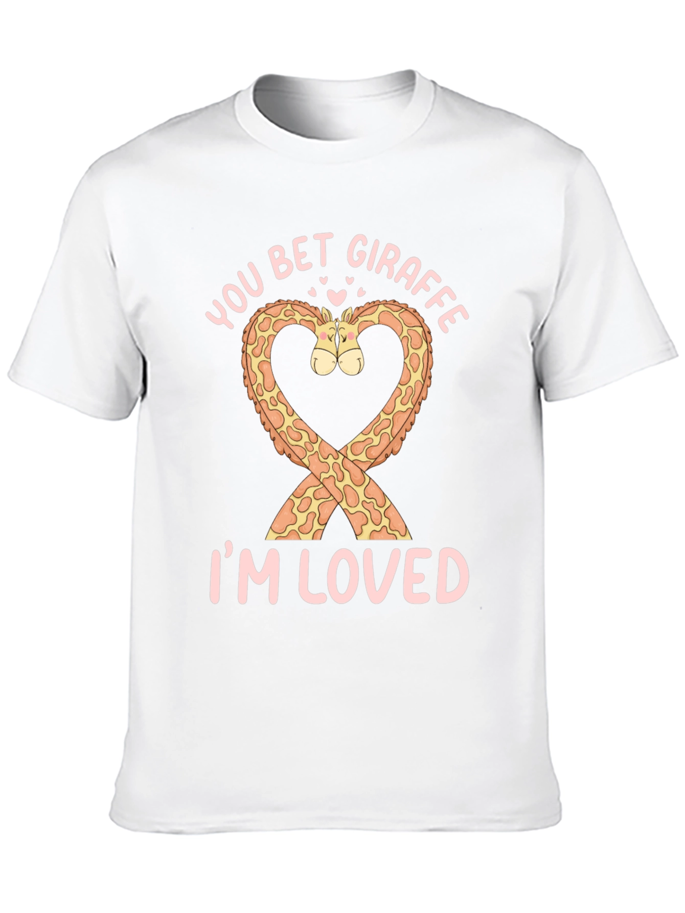 Black You Bet Giraffe I'm Loved Graphic T-Shirt view 10