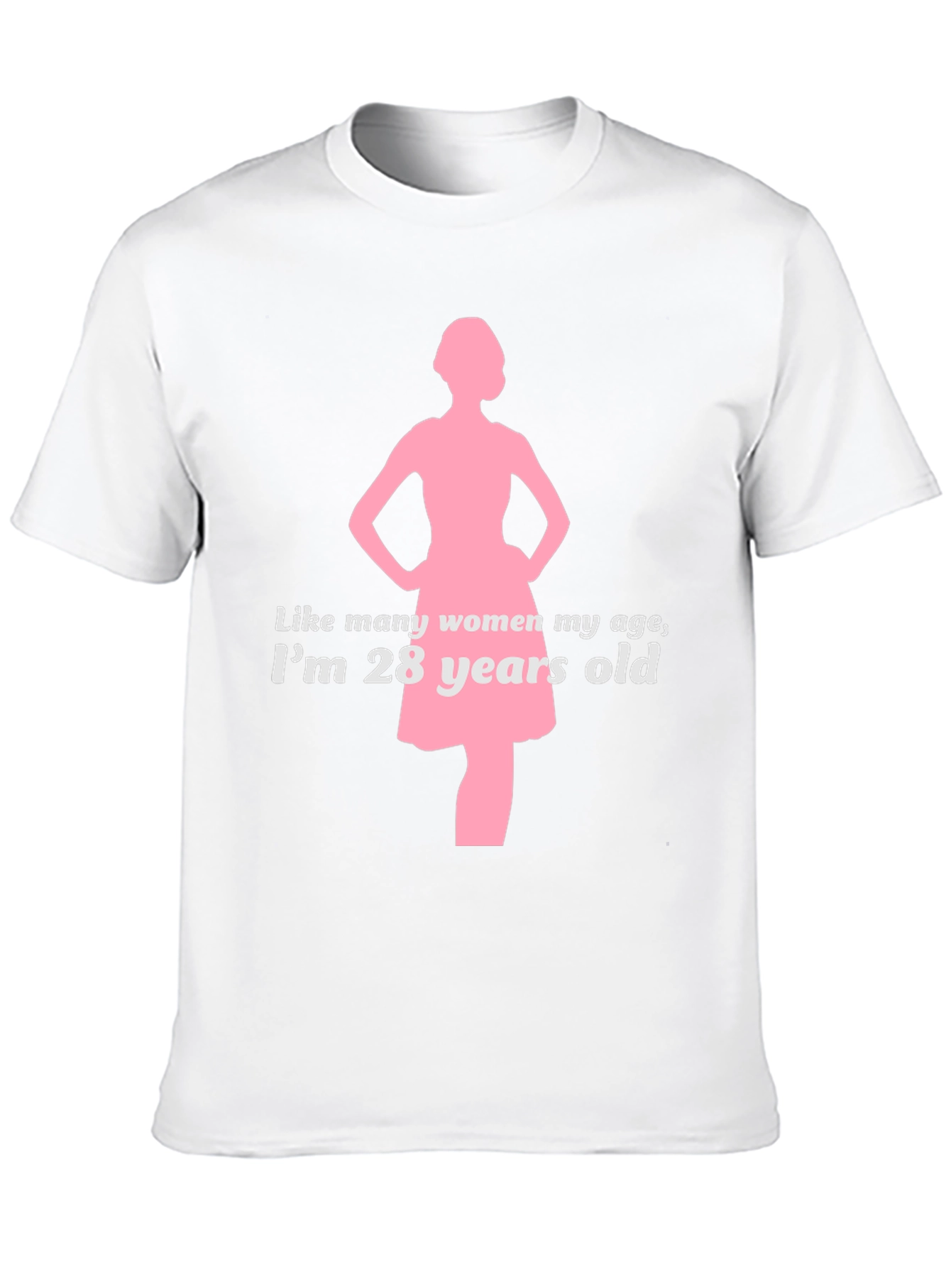 Black Funny "28 Years Old" Graphic T-Shirt view 10