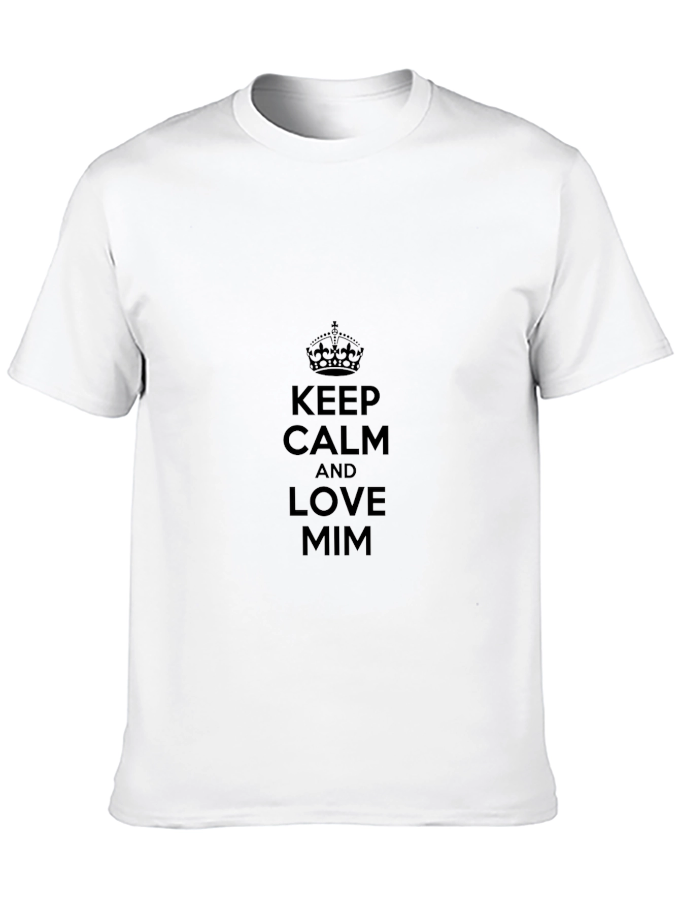 Black Keep Calm and Love MIM - Black Tee view 10