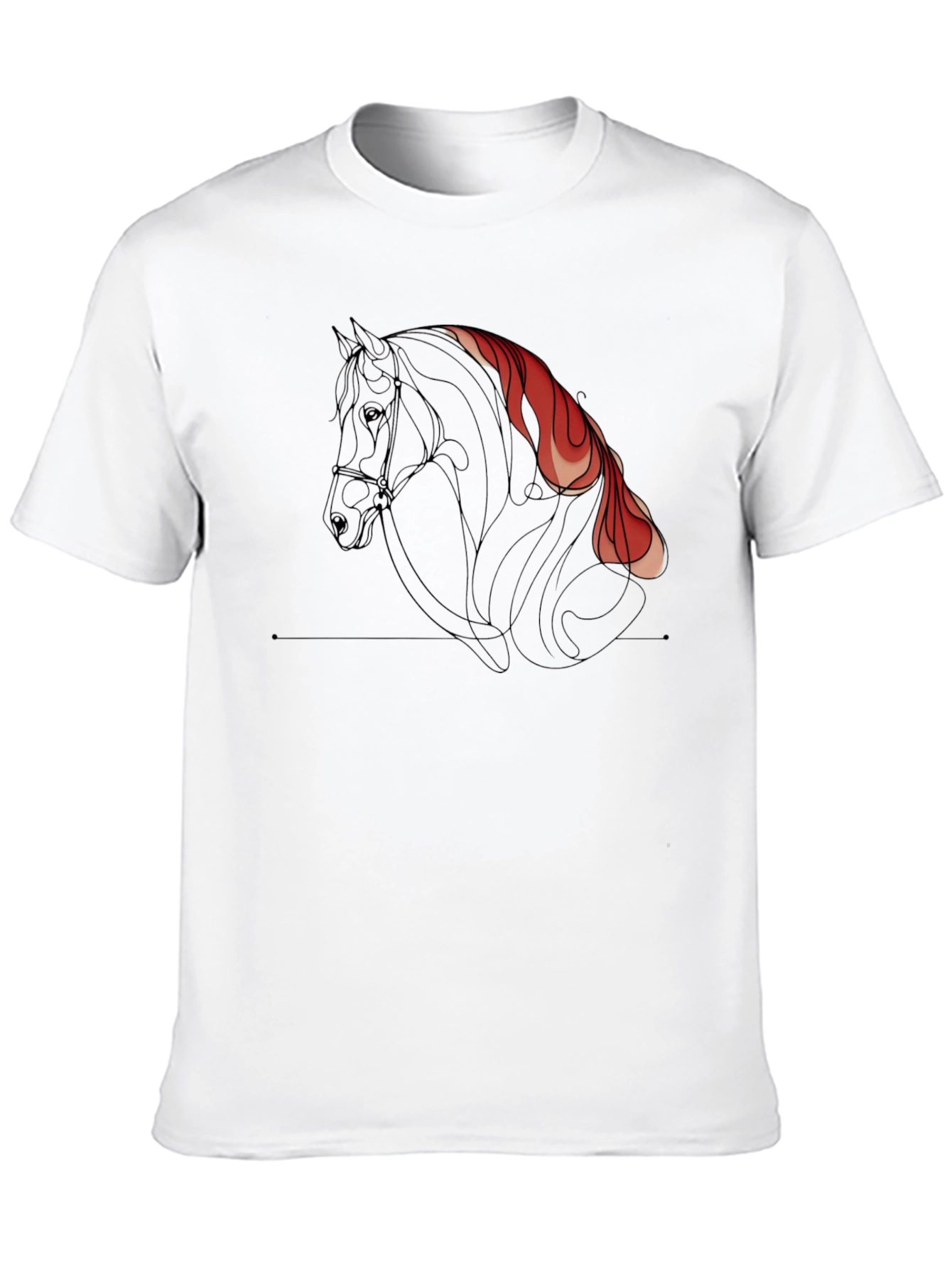 Black Black Horse Graphic Tee - Stylish Men's T-Shirt view 10