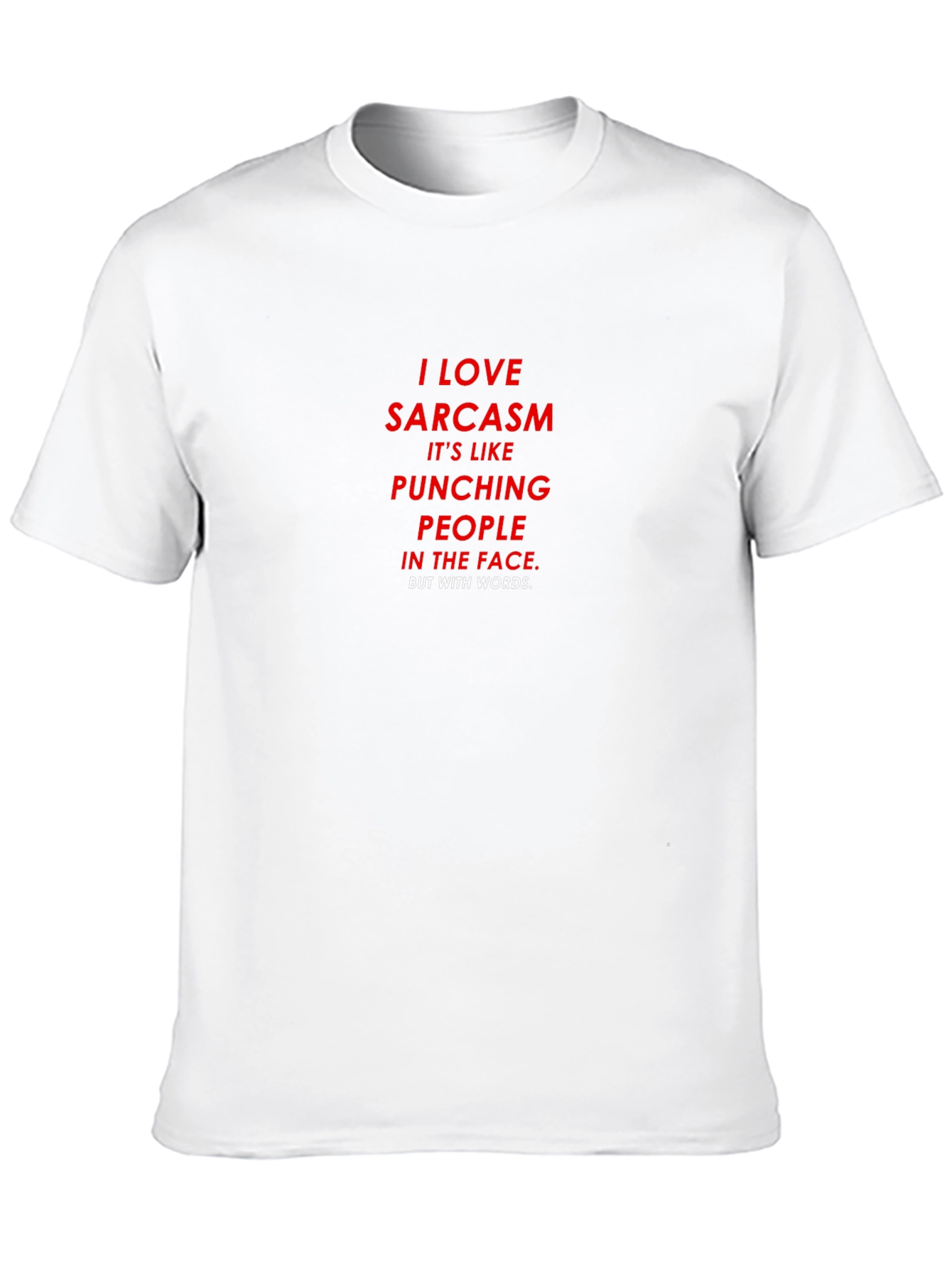 Black I LOVE Sarcasm T-Shirt - Punching People With Words view 10