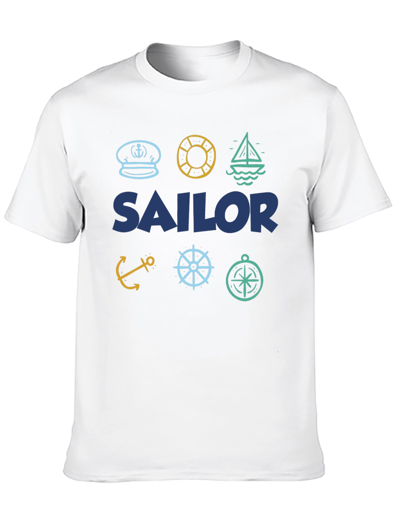 Black Sailor Themed T-Shirt | Nautical Design | Menswear view 10