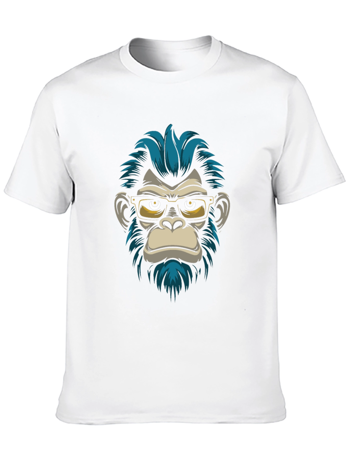 Black Cool Monkey Graphic T-Shirt - Black view 10