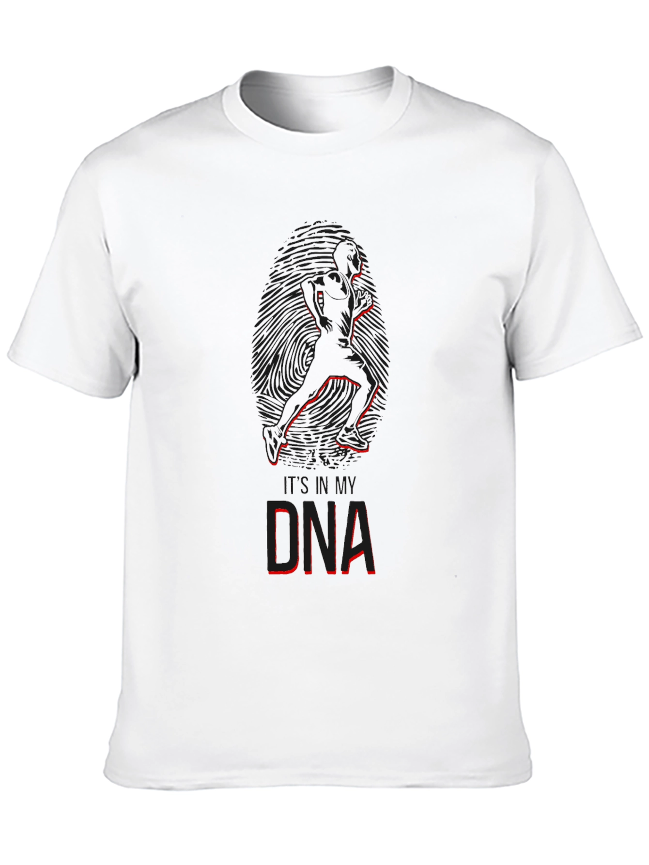 Black DNA Graphic Print Tee - Stylish Casual Wear view 10