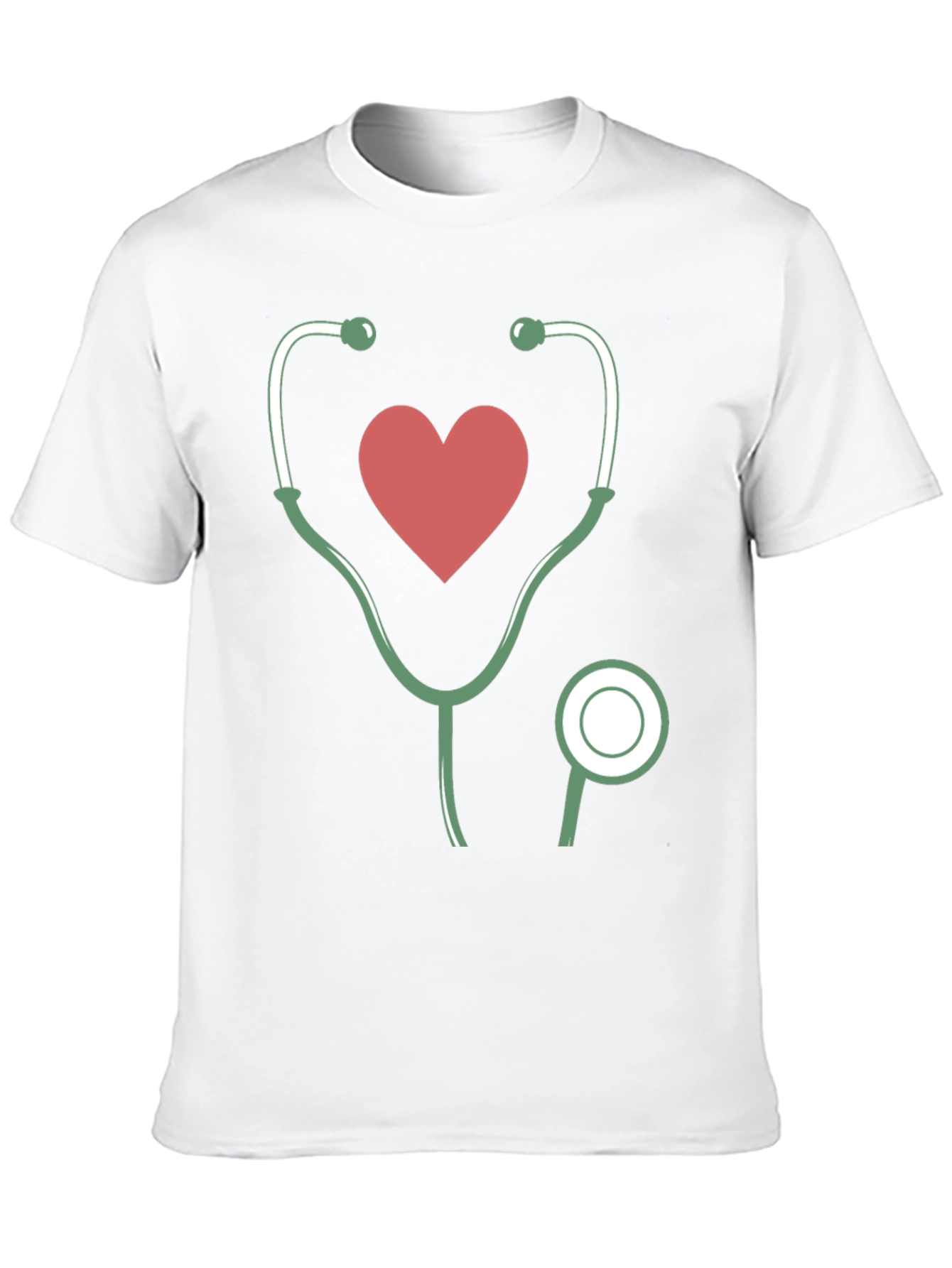 Black Heartbeat Stethoscope Graphic Tee view 10
