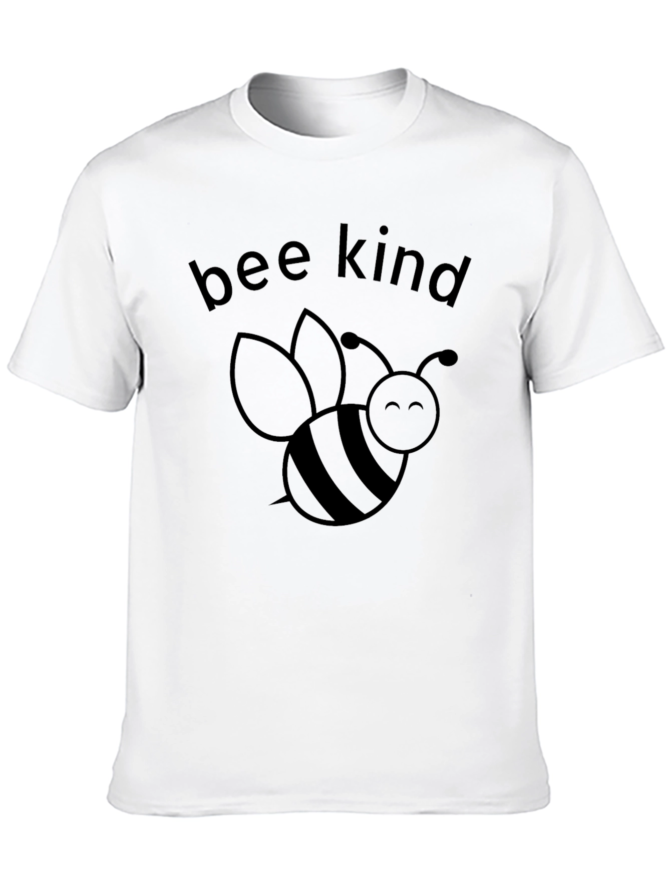 Black Bee Kind Graphic Tee - Black Cotton Comfort view 10